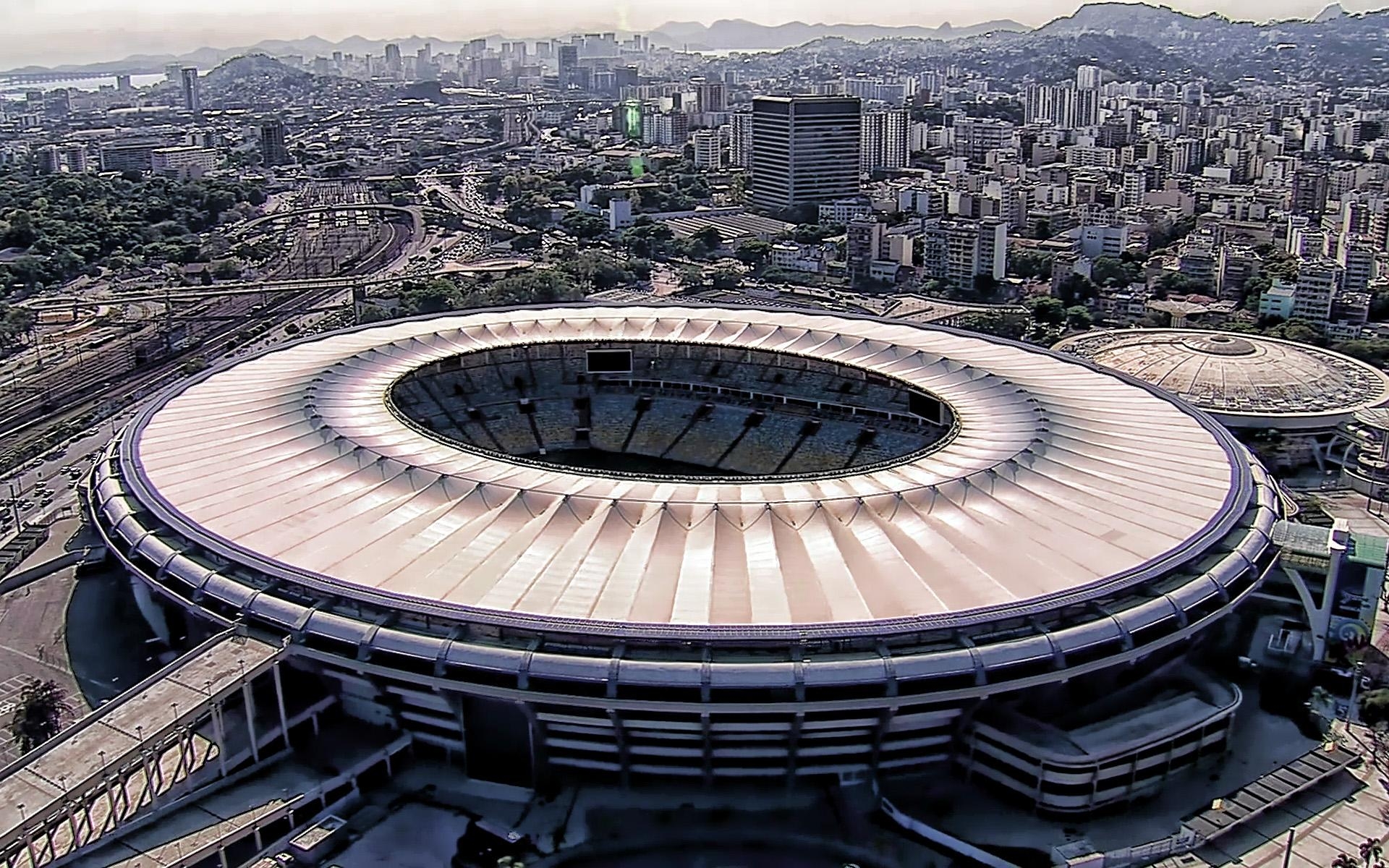 1920x1200 Download wallpaper Maracana, cityscapes, aerial view, panorama, Desktop