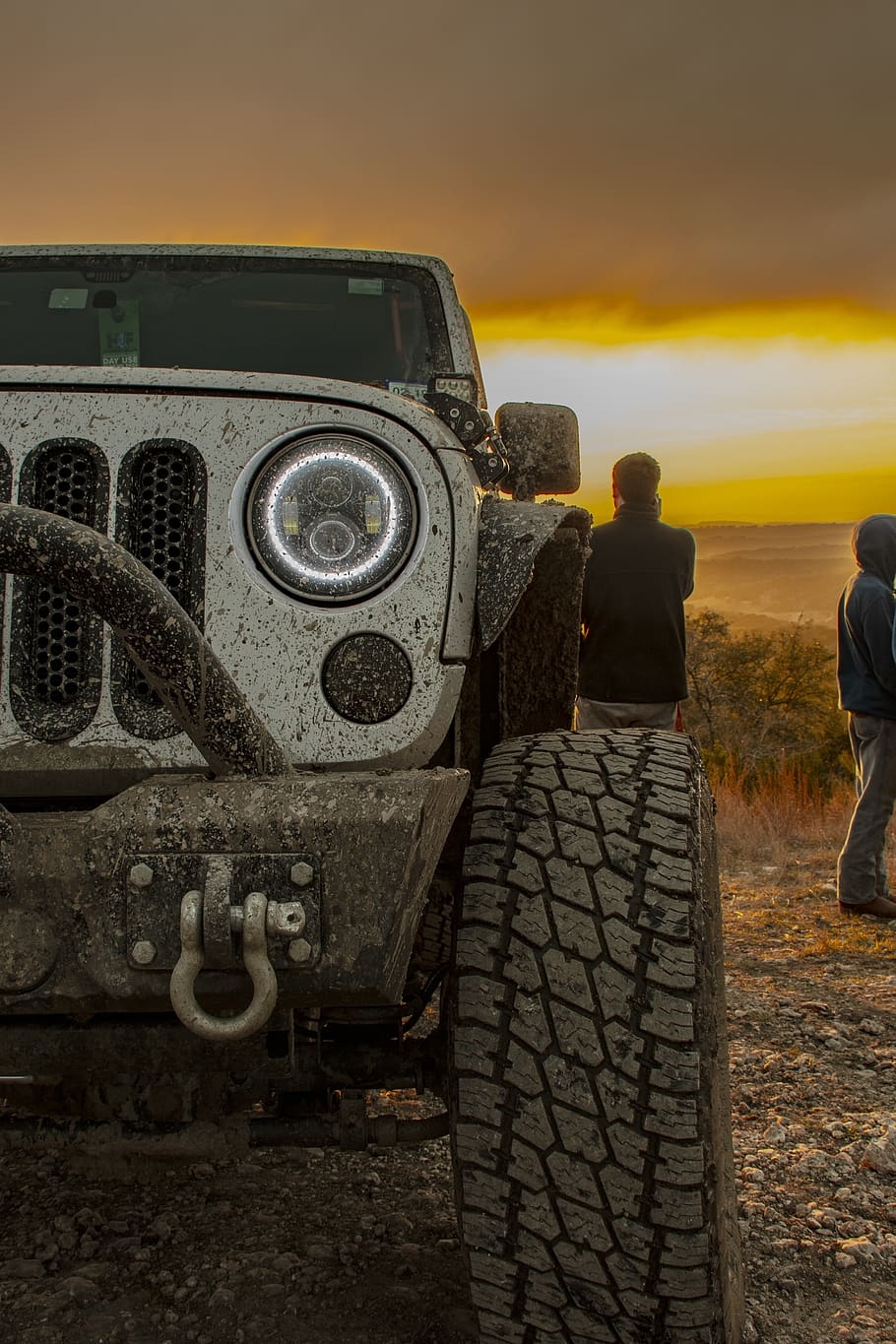 910x1370 HD Wallpaper: Sunset, Off Road, Adventure, Jeep, Sky, Outdoors, Fun, Happiness, Phone