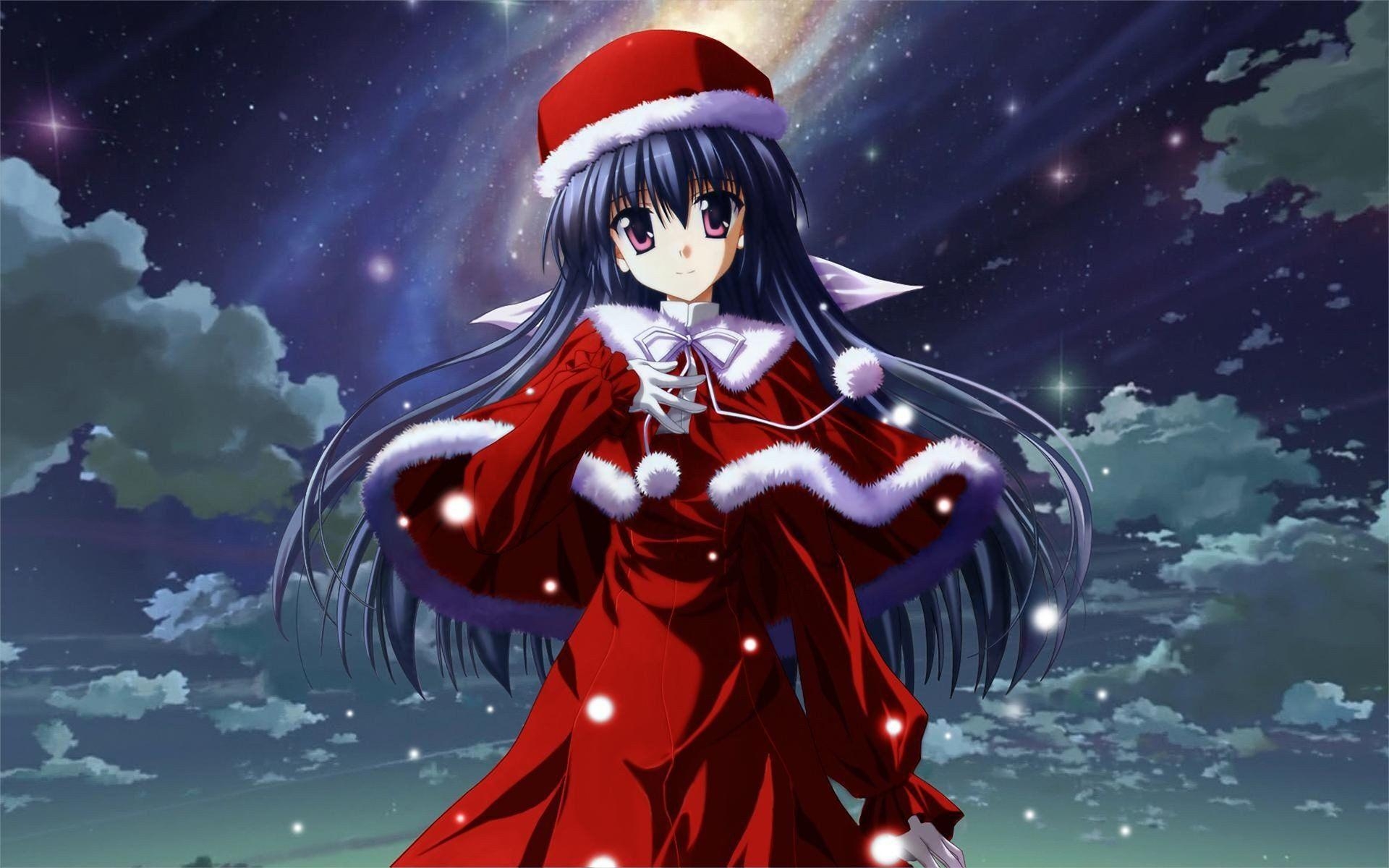 1920x1200 Anime Christmas Girl 491368, Desktop