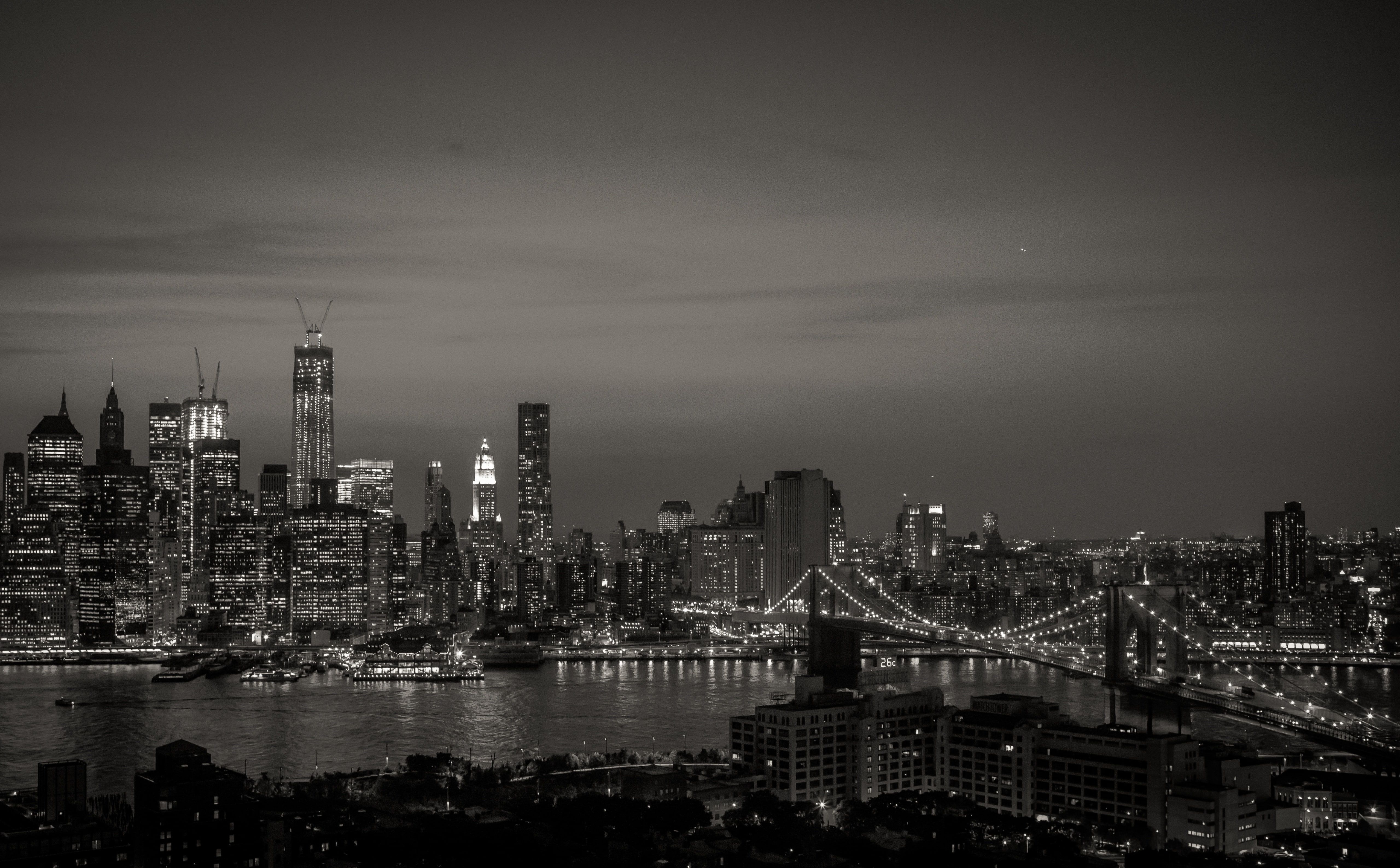 5120x3180 New York City Black and White HD Wallpaper, Desktop