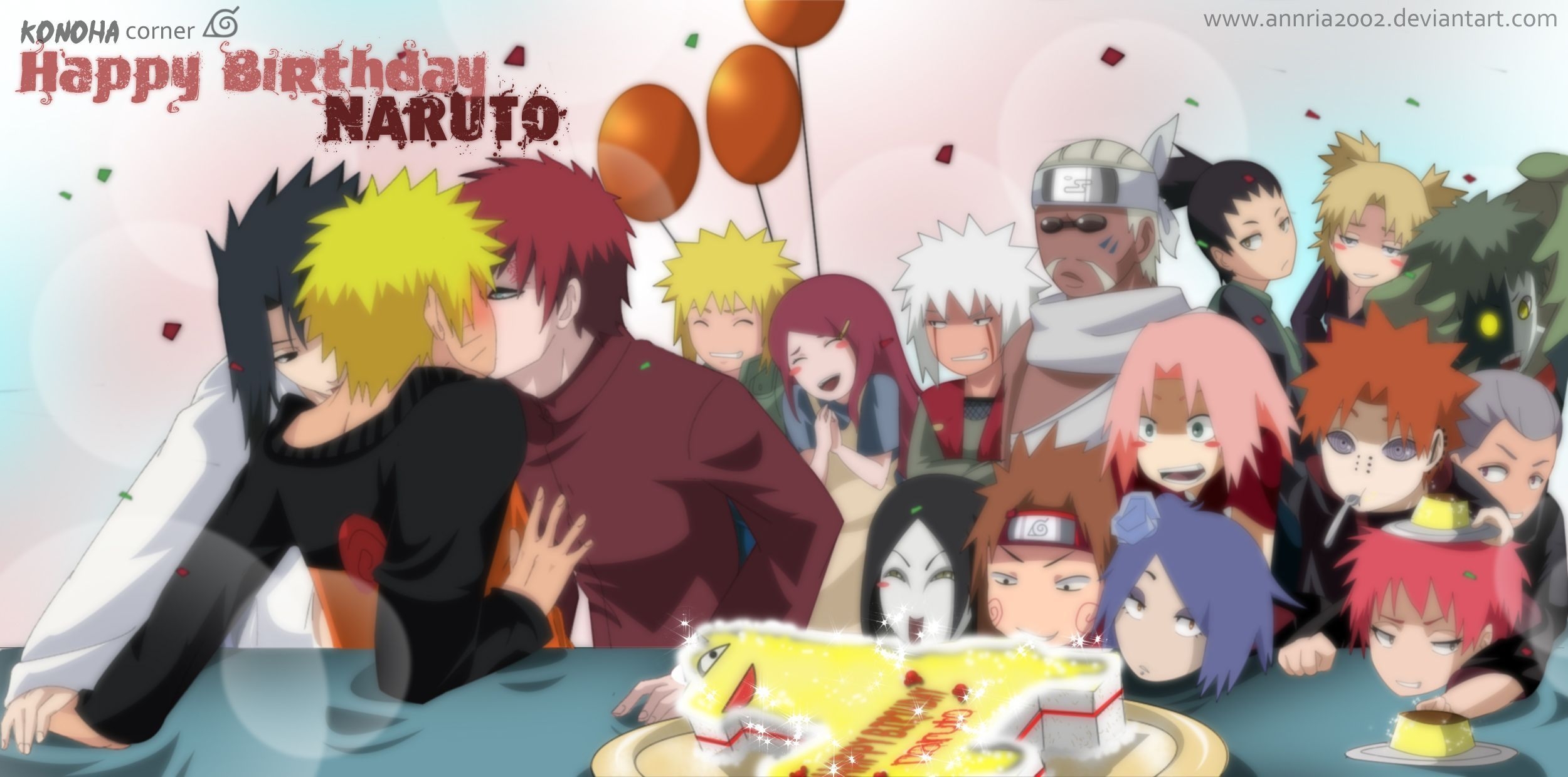 2500x1240 Birthday Naruto Wallpaper, Dual Screen