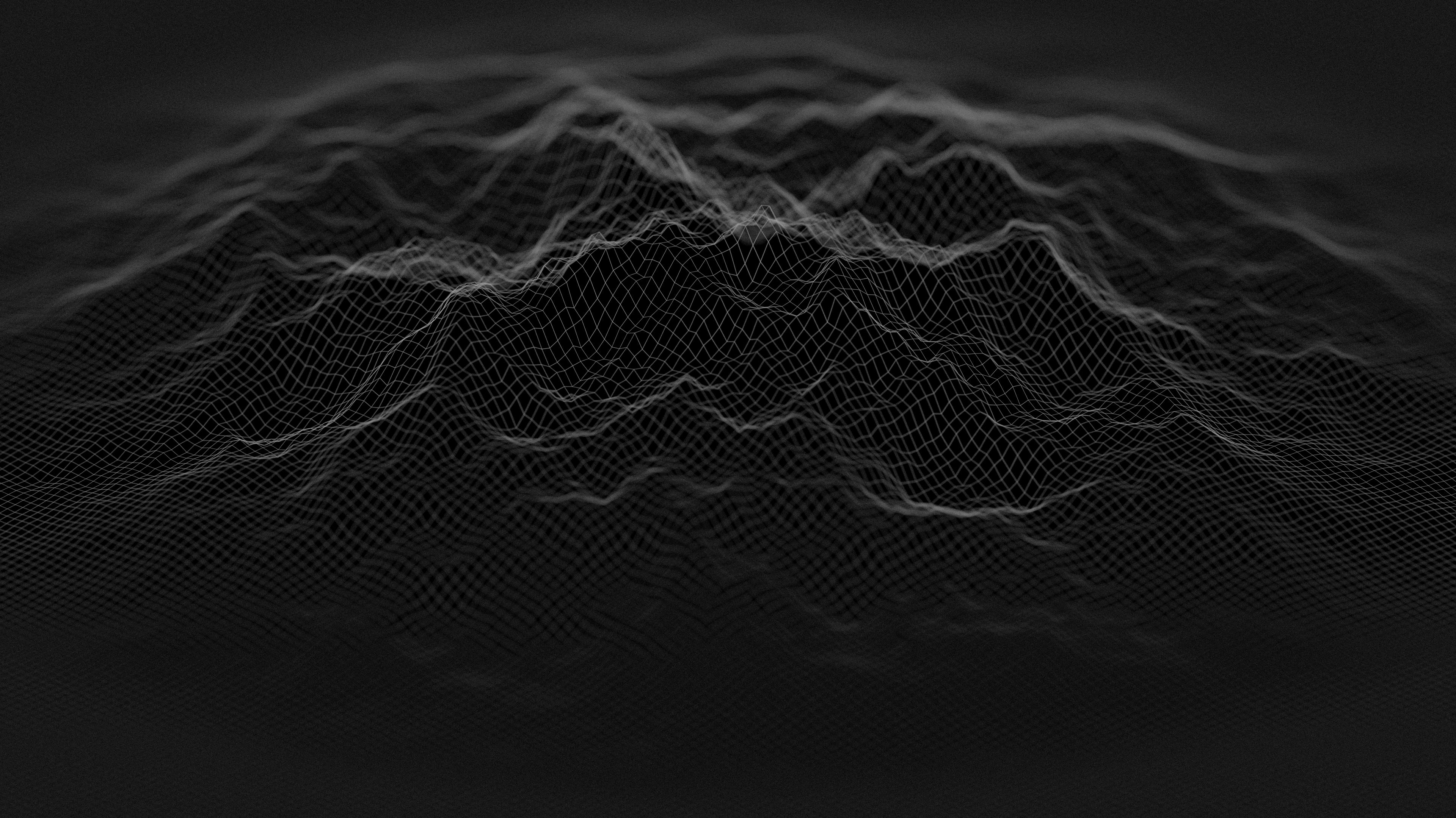 3840x2160 Minimalist Black Digital Blend Wallpaper, HD Abstract 4K, Desktop