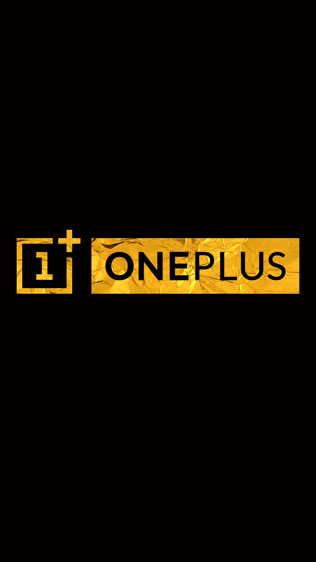 1300x2310 OnePlus 4K Gold AMOLED Logo, Phone