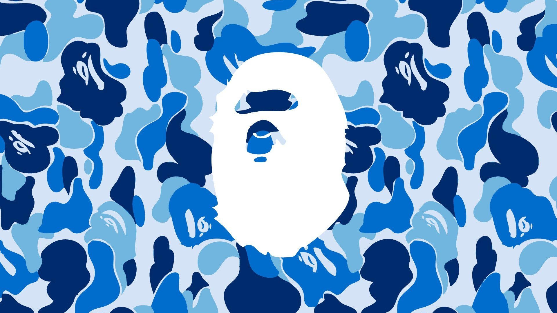 1920x1080 Blue BAPE Wallpaper Free Blue BAPE Background, Desktop