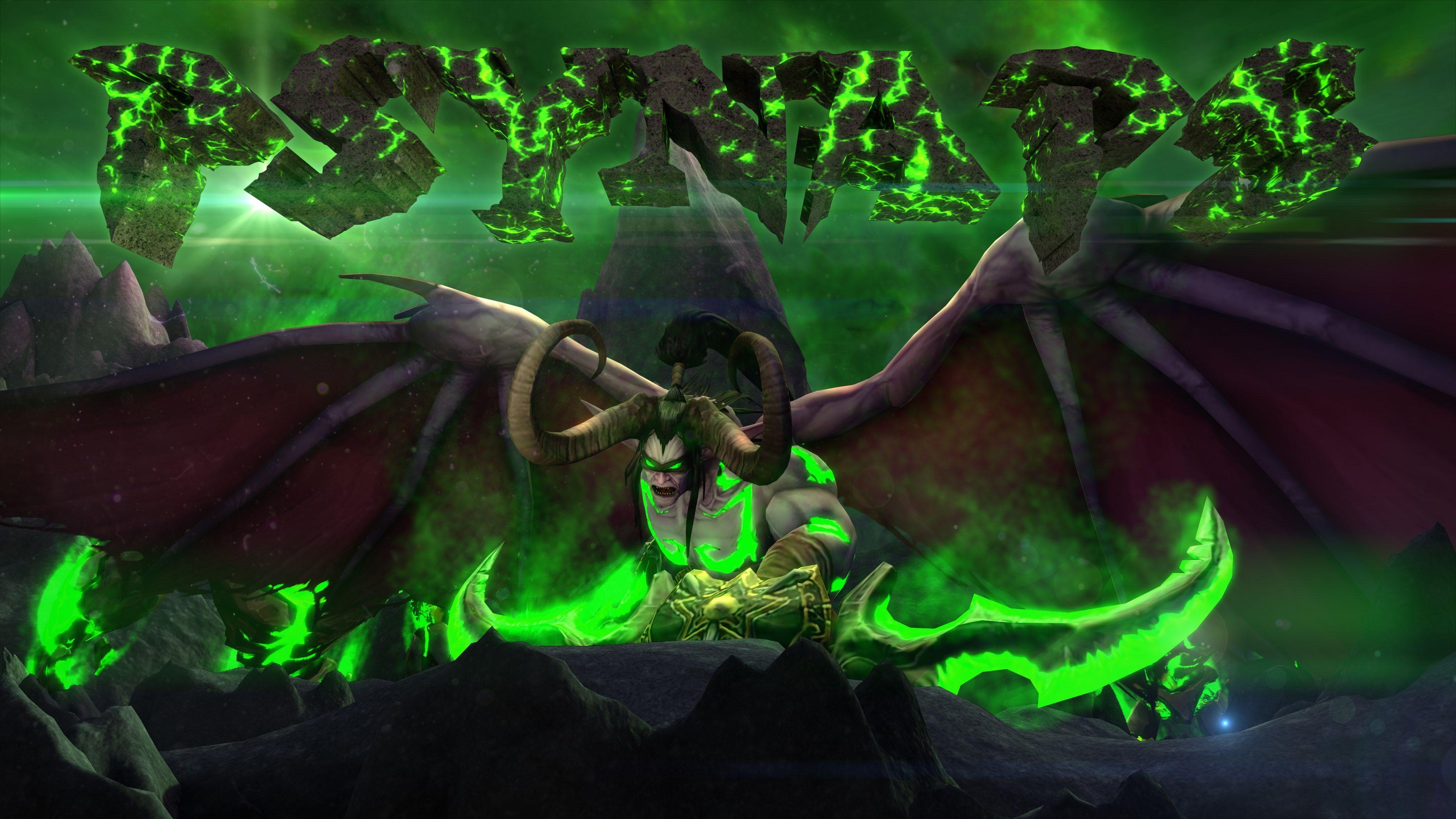 3840x2160 WoW Legion Illidan Custom Character 4K Wallpaper, Desktop