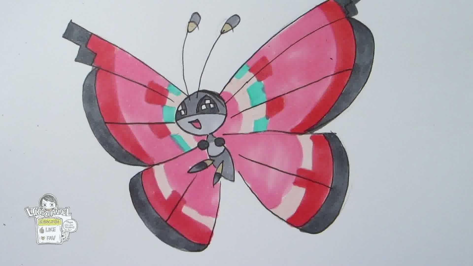 1920x1080 Tutorial How to draw Vivillon ビビヨン, Desktop