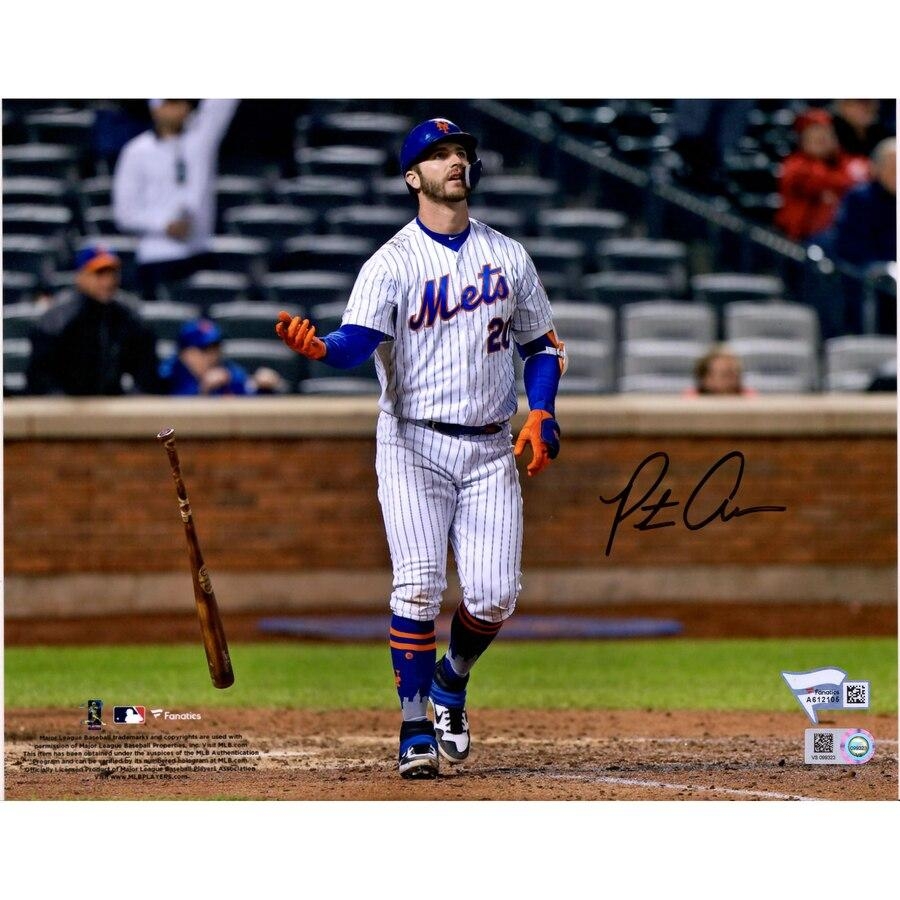 900x900 Autographed New York Mets Pete Alonso Fanatics Authentic 8 x 10 Bat Drop Photograph, Phone