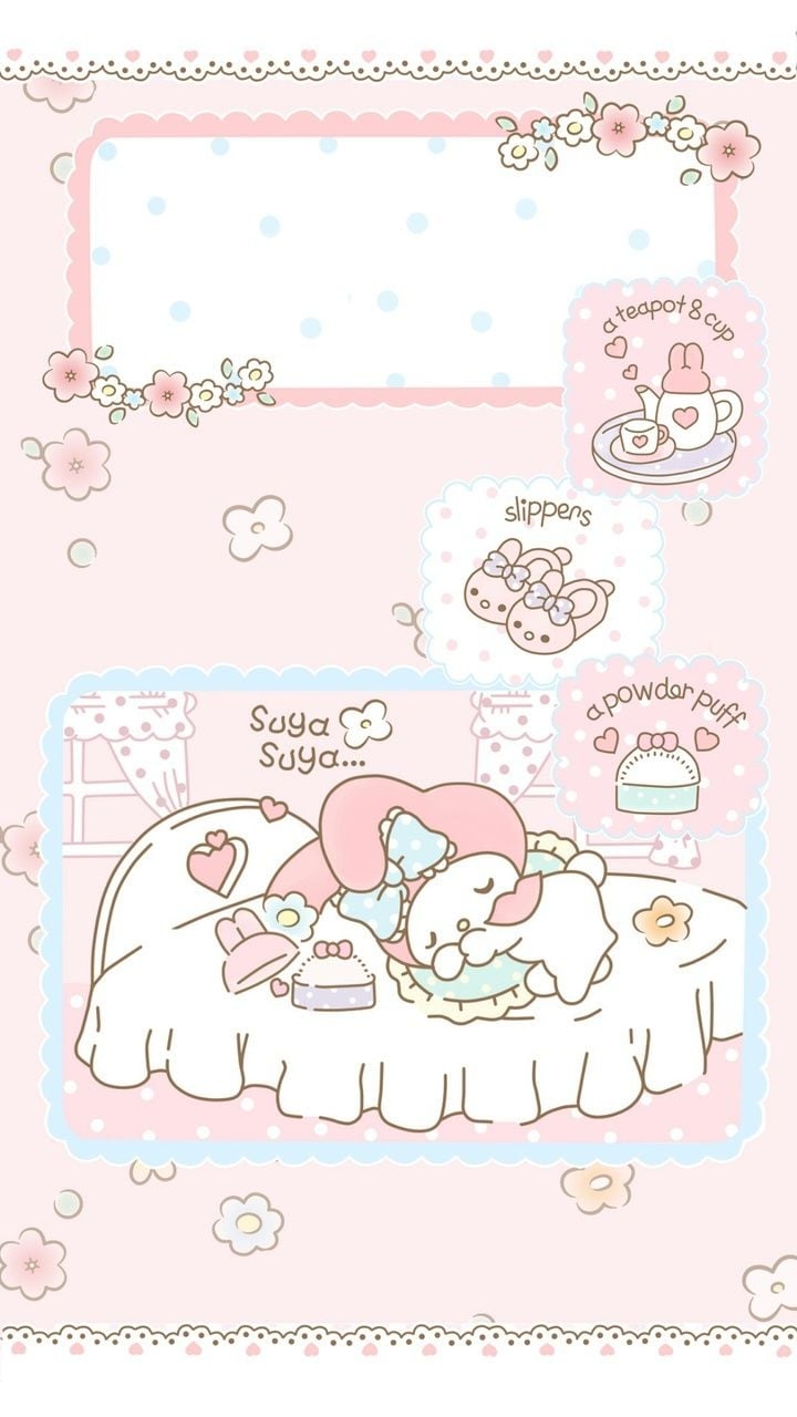 720x1280 art, baby, background, beautiful, beauty, bunny, cartoon, cute art, cute baby, drawing, flowers, home, illustration, kawaii, my melody, pastel, pink, sanrio, sleep, wallpaper, we heart it, illustration bunny, pink background, pastel pink, Phone