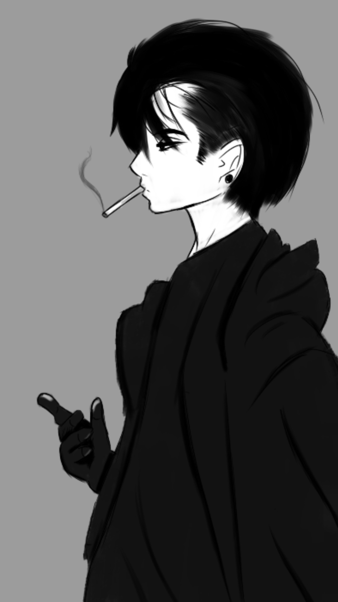 1080x1920 Anime Smoking Boy Wallpaper: Best Anime Smoking Boy iPhone Wallpaper [ HQ ], Phone