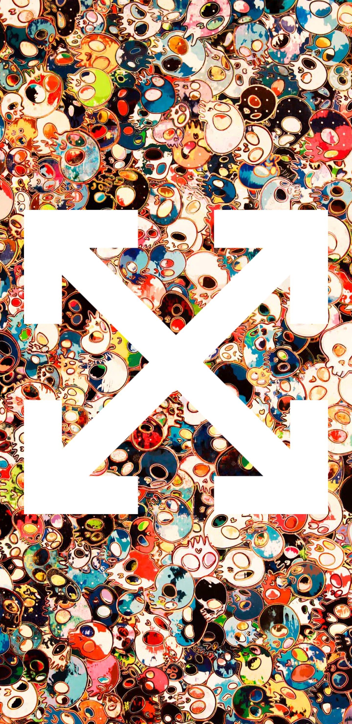 1440x2960 Off White X Takashi Murakami White X Champion, Download, Phone