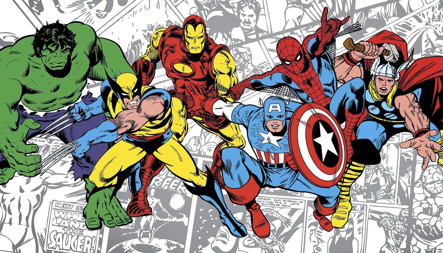 1500x860 Classic Marvel Comics Wallpaper Marvel classics character. Craft, Desktop