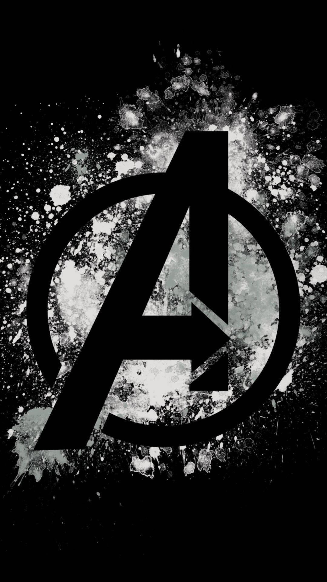 1080x1920 Download Powdered Crystal Avengers Logo Wallpaper, Phone