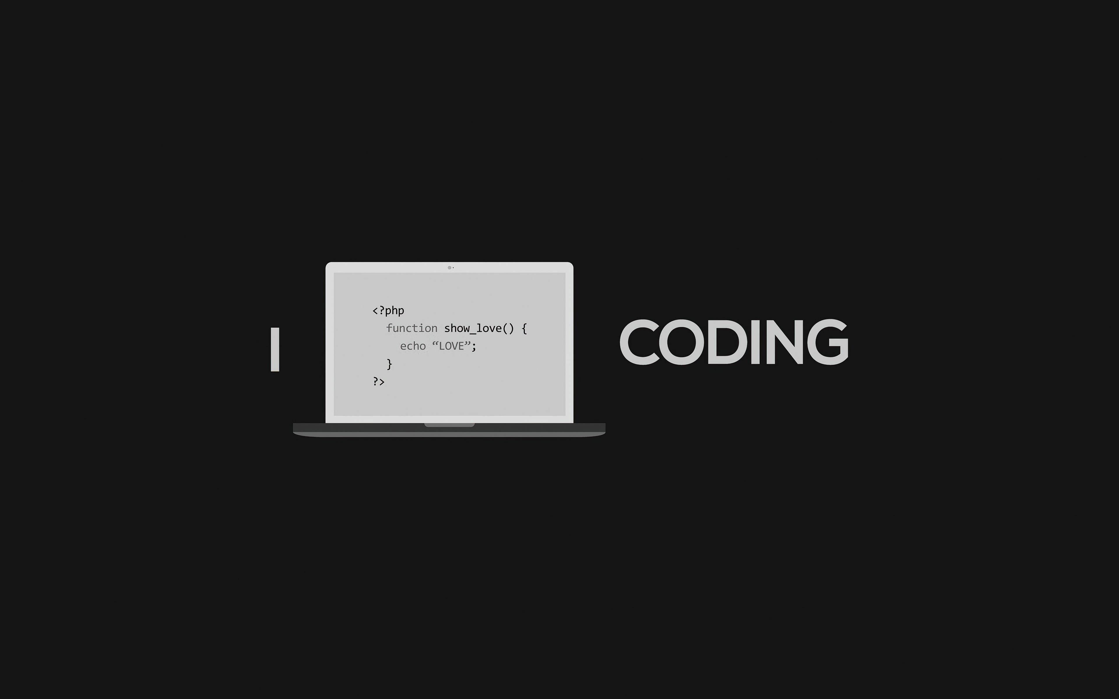 3840x2400 I Love Coding, HD Computer, 4k Wallpaper, Image, Background, Photo and Picture, Desktop