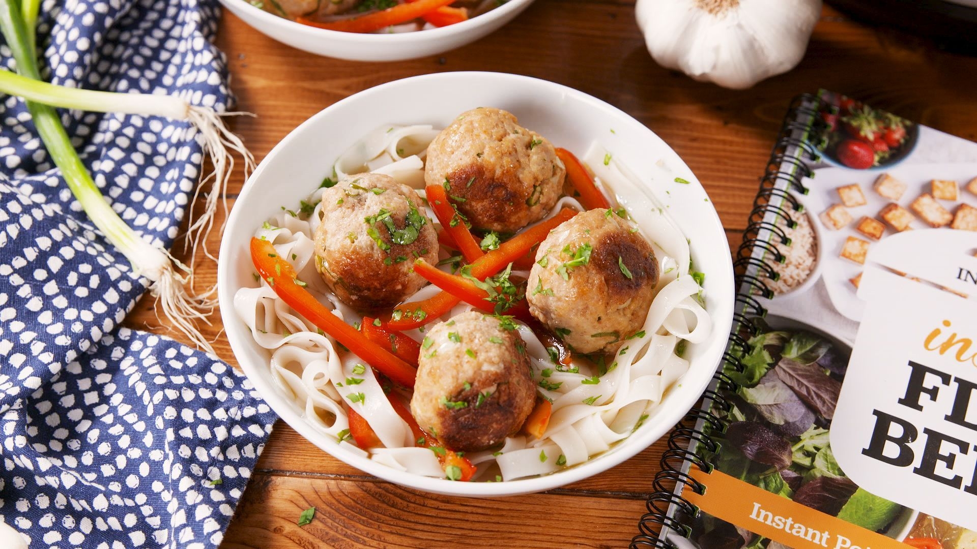 1920x1080 Best Instant Pot Turkey Meatballs With Rice Noodles Recipe, Desktop