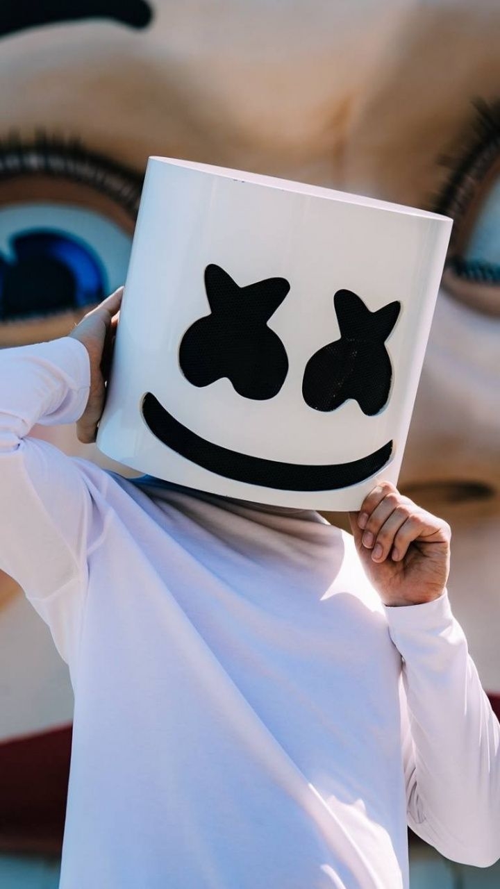 720x1280 DJ, music, Marshmello,  wallpaper. Marshmallow picture, Marshmallow photo, Happy wallpaper, Phone