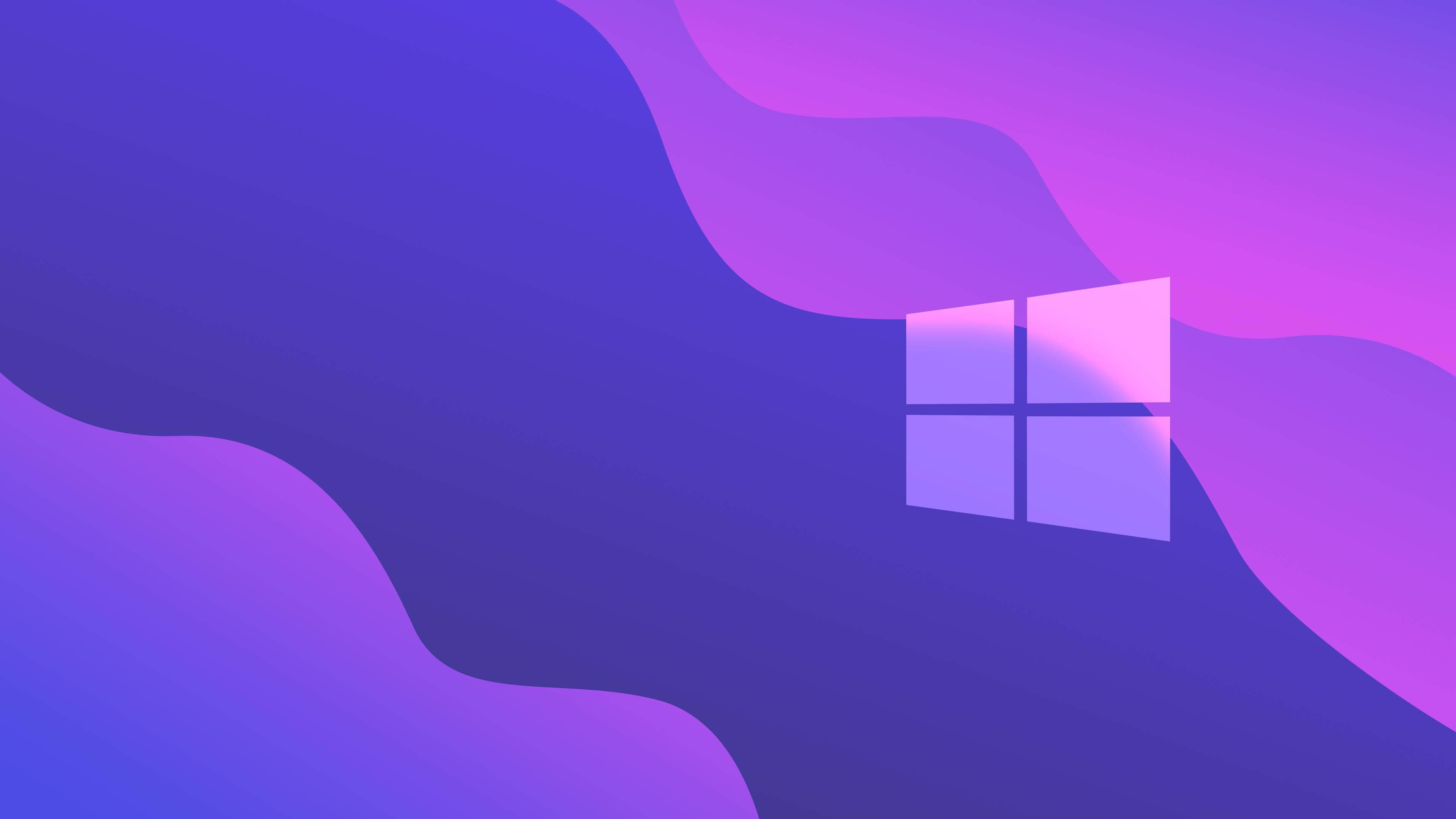 3840x2160 Abstract Windows purple (  ), Desktop