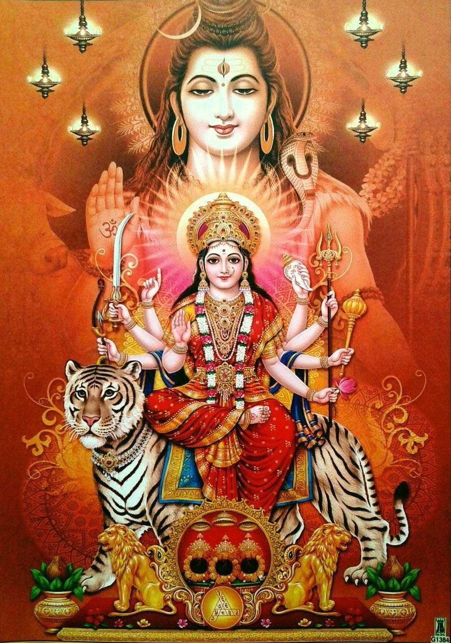 900x1290 Lord Shiva and Shri Mata Vaishno Devi. Hindu Gods in 2019, Phone