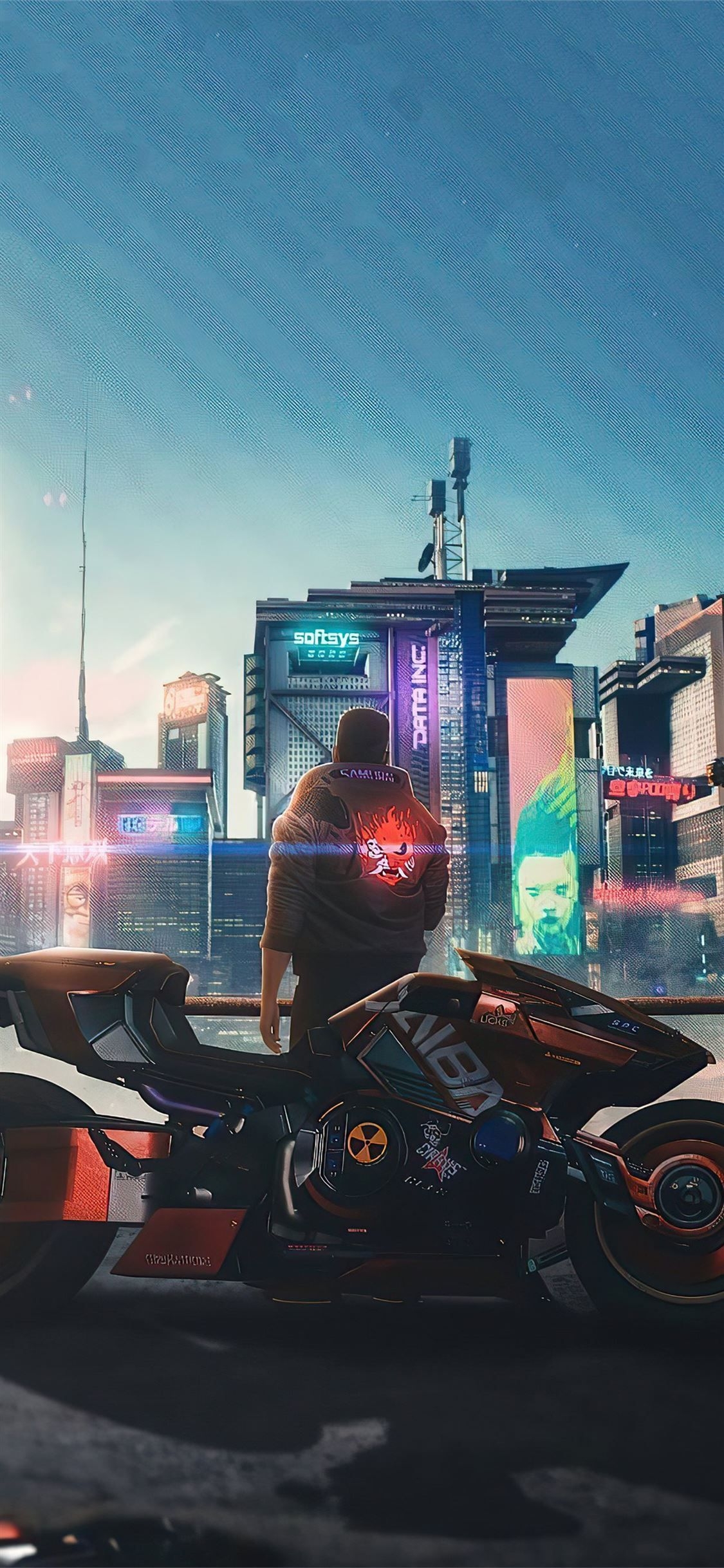 1130x2440 cyberpunk 2077 samurai jacket iPhone X.ilikewallpaper.net, Phone