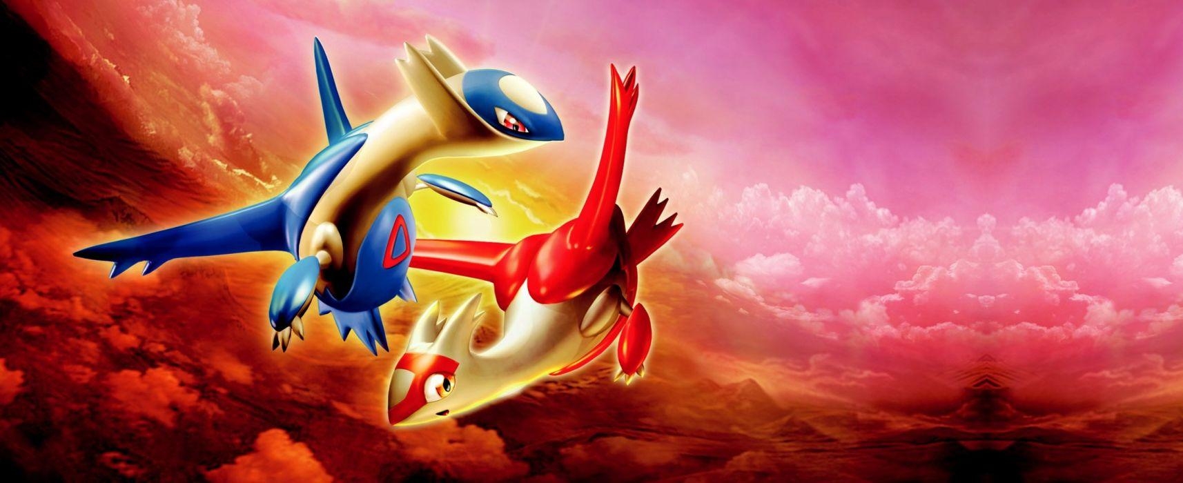 1720x700 Latias and Latios wallpaperx951, Dual Screen