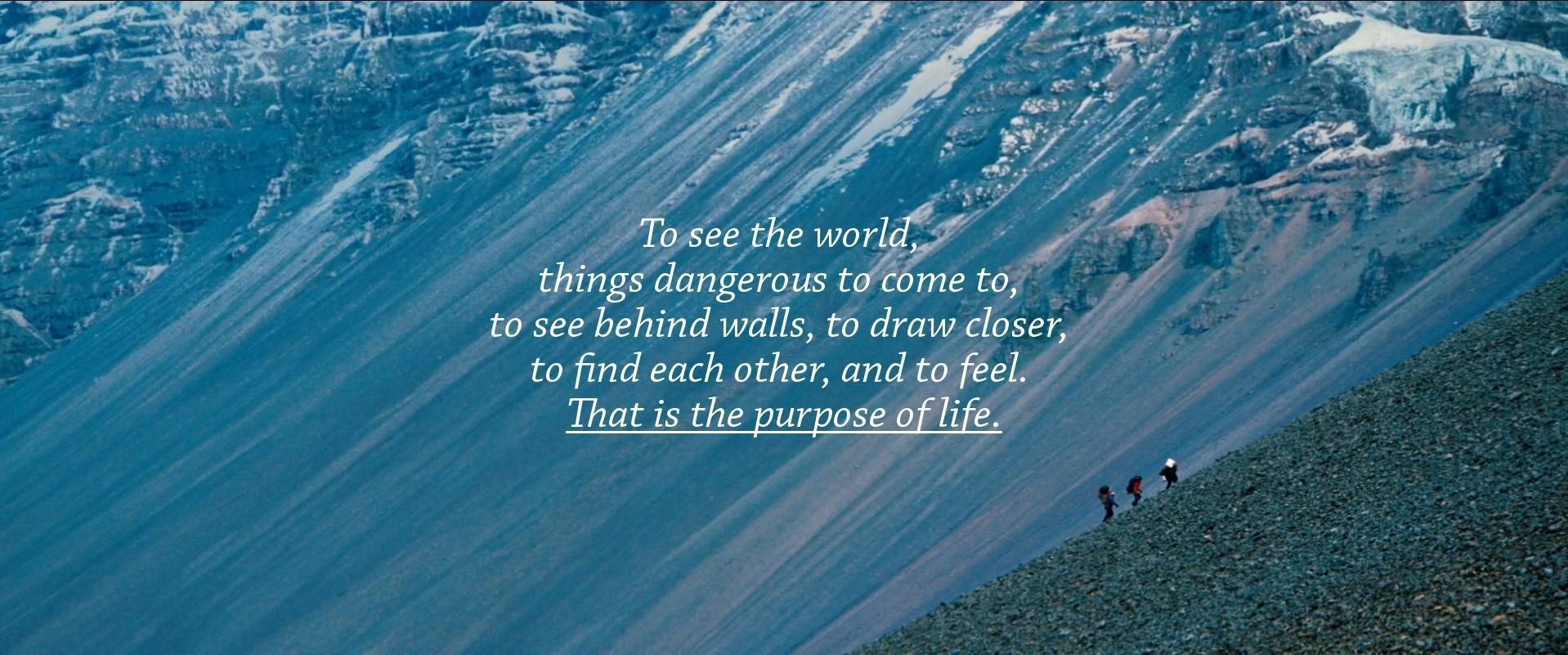 1920x810 Daily HD wallpaper: The Secret Life of Walter Mitty screen grab + Motto of Life Magazine from the movie. Life of walter mitty, Walter mitty, Walter mitty quotes, Dual Screen