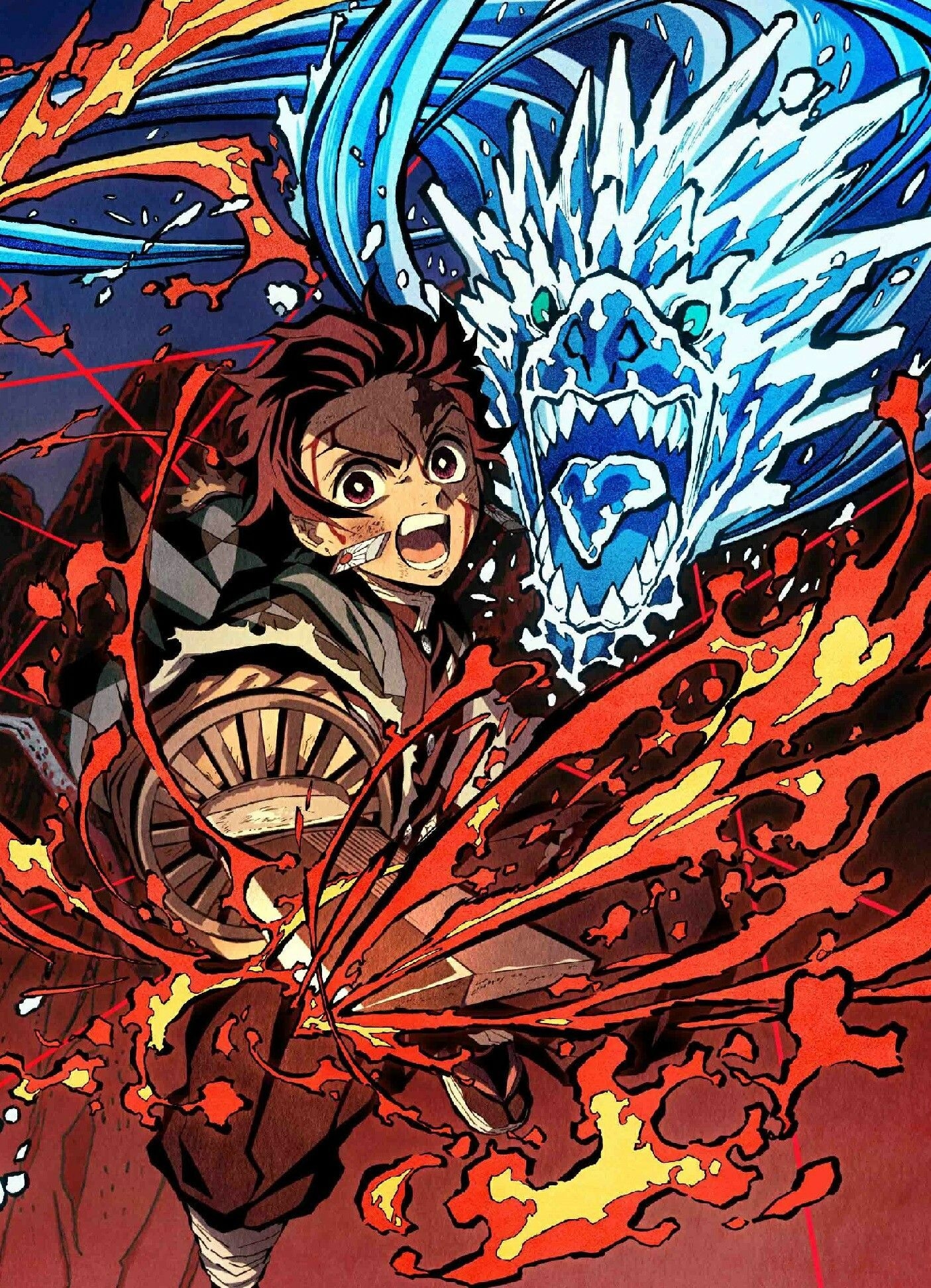 1410x1950 Pin oleh Amru Eager di Demon slayer / Kimetsu no Yaiba. Wallpaper anime, Setan, Seni 2d, Phone