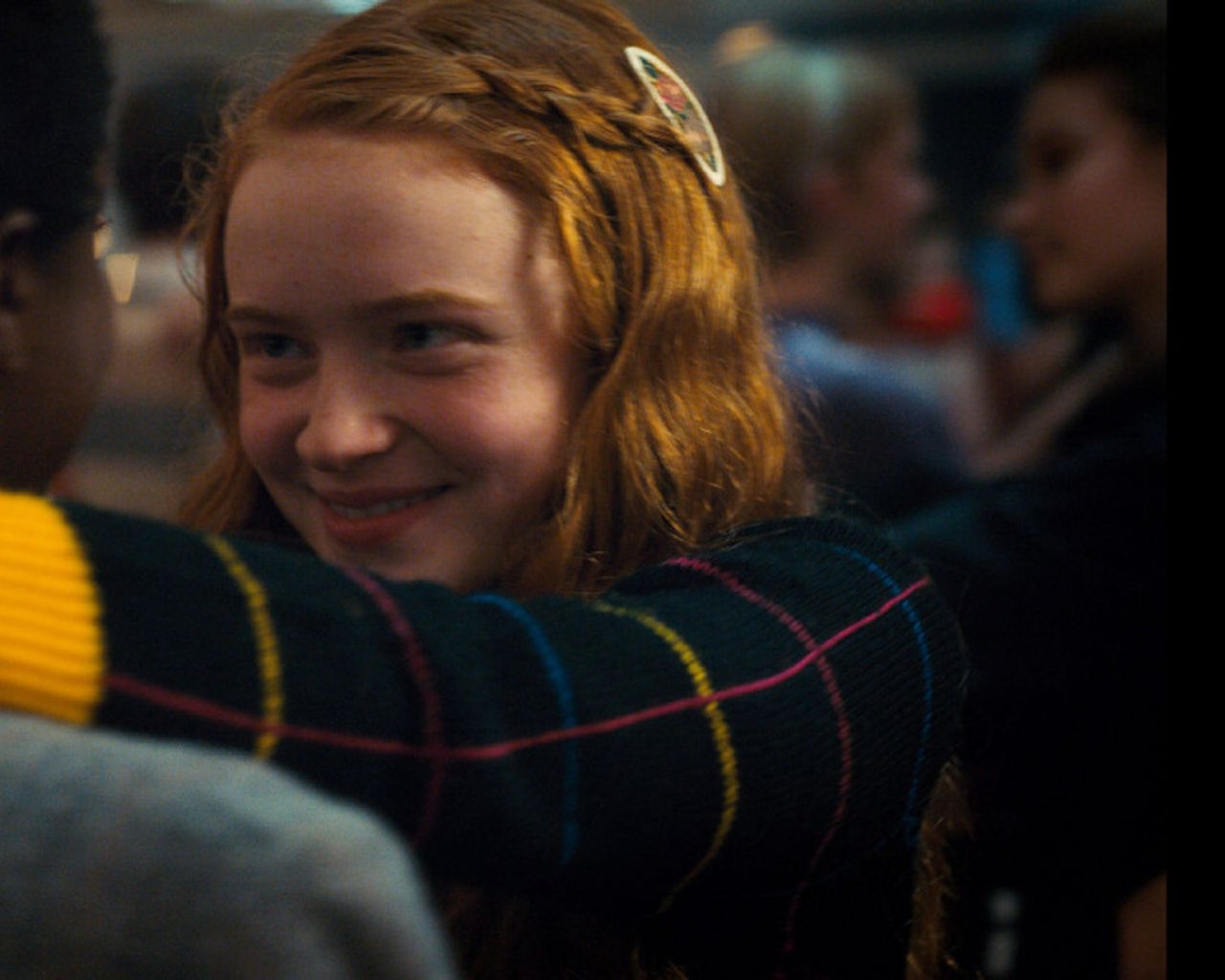 1280x1030 Stranger Things' unscripted kiss 'stressed out' actress Sadie Sink, Desktop