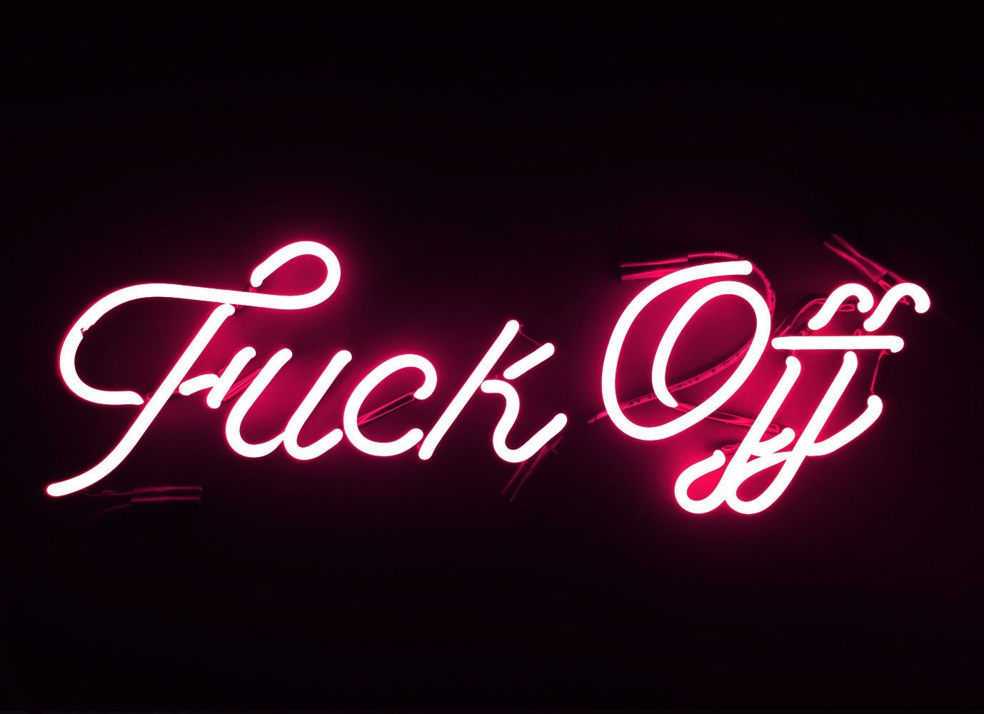 1380x1000 FUCK OFF SERIES LIGHT SCULPTURES, Desktop