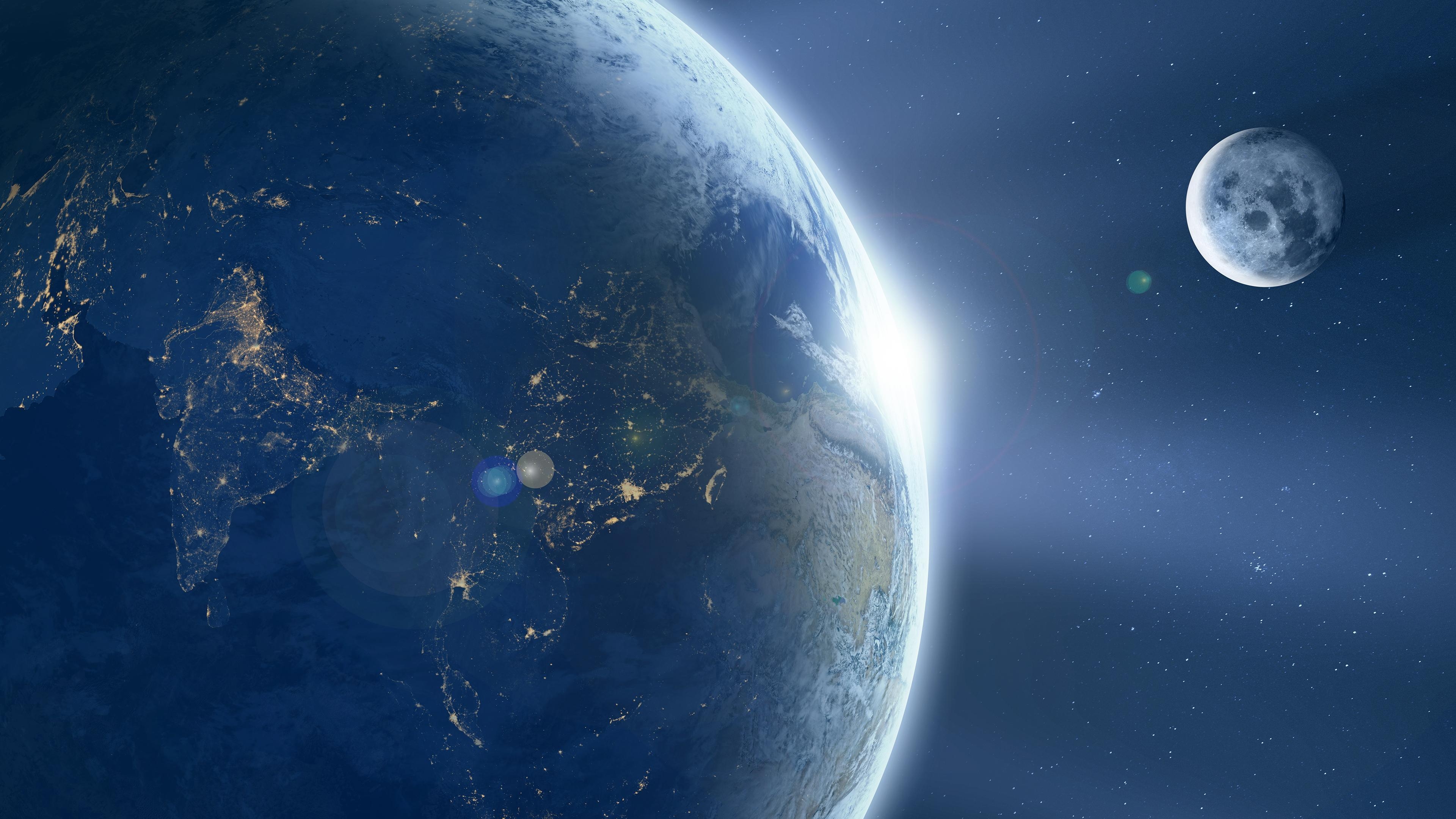 3840x2160 Earth From Space Chromebook Wallpaper, Desktop