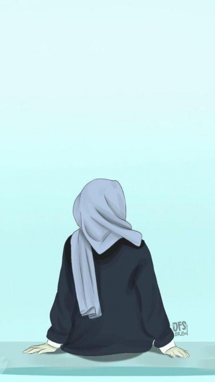 730x1300 Wallpaper HD: Aesthetic, Girl, Hijab, Wallpaper, Wallpaper, Phone