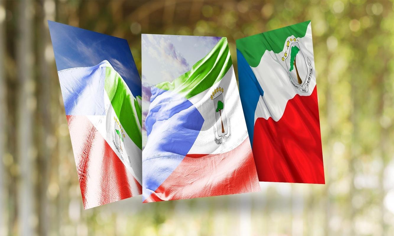 1340x800 Equatorial Guinea Flag Wallpaper for Android, Desktop