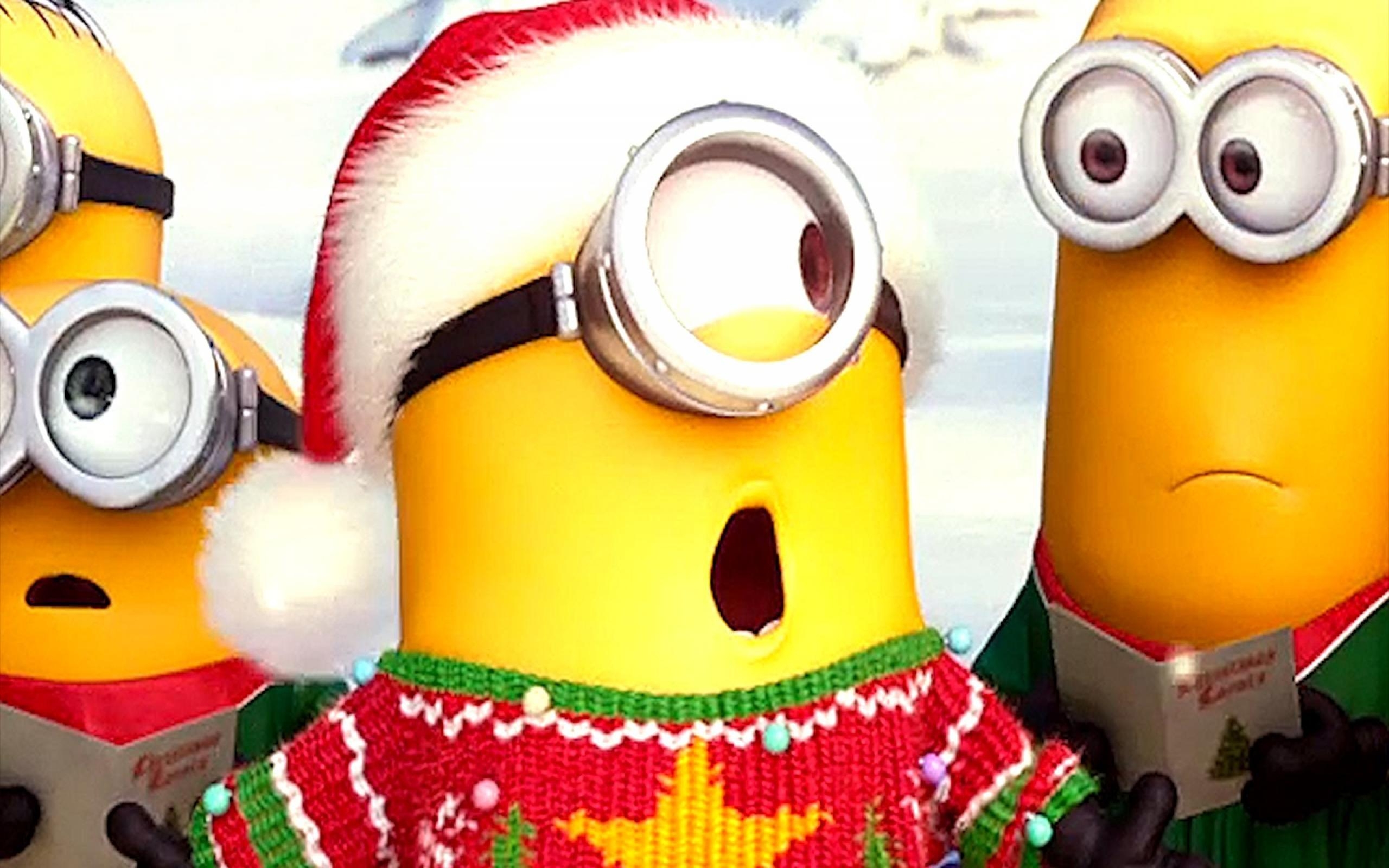 2560x1600 Christmas Minions Wallpaper #W49T3NG, Desktop