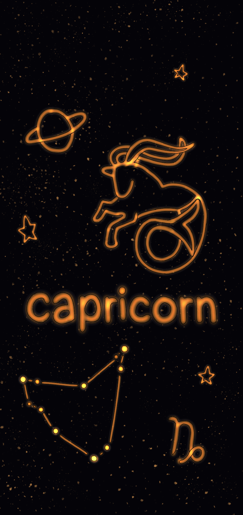 850x1800 Capricorn Zodiac Sign Wallpaper iPhone. Capricorn aesthetic, Zodiac capricorn, Capricorn constellation tattoo, Phone