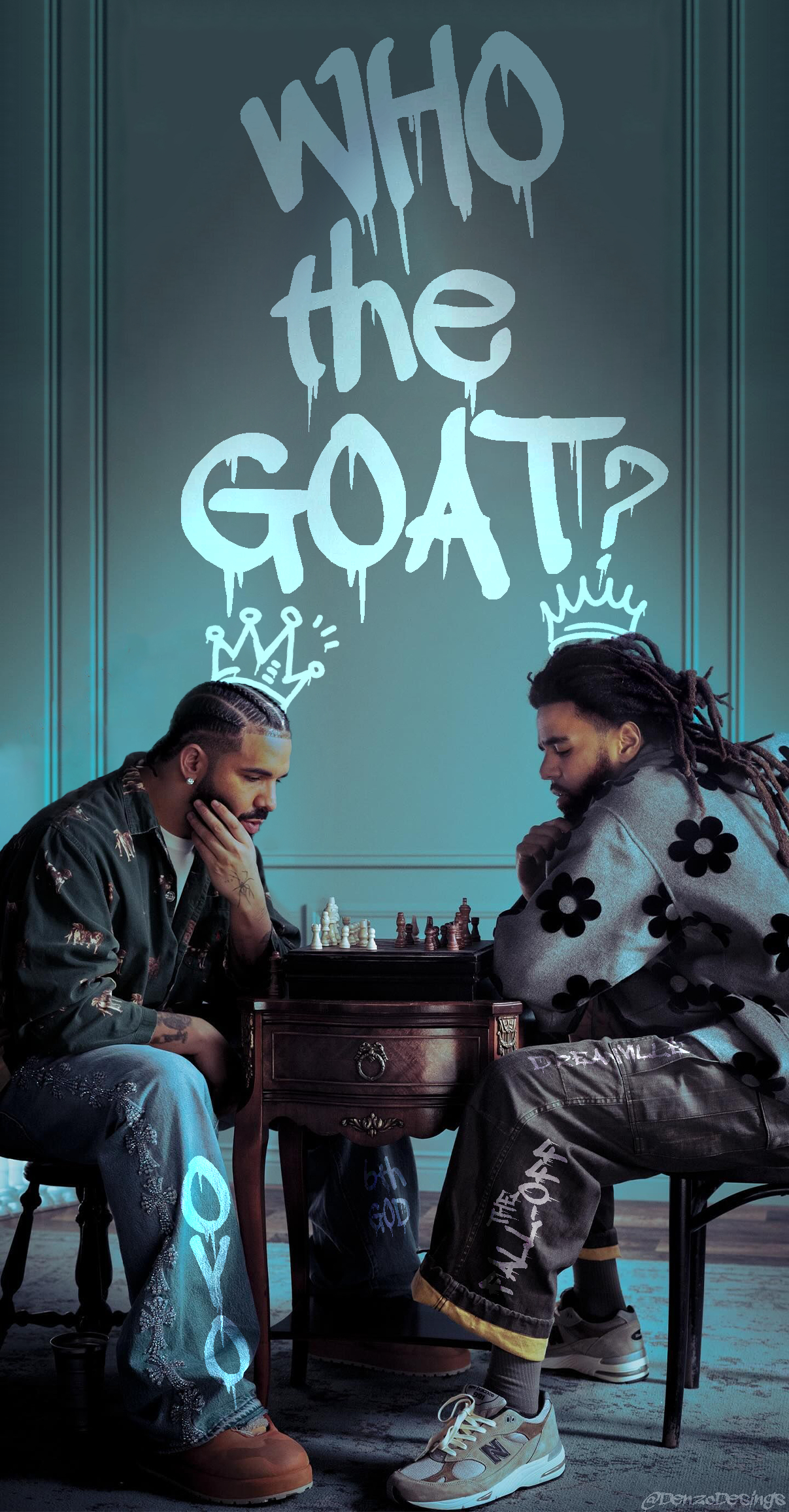 1210x2320 Drake x J.Cole wallpaper that I made, Phone