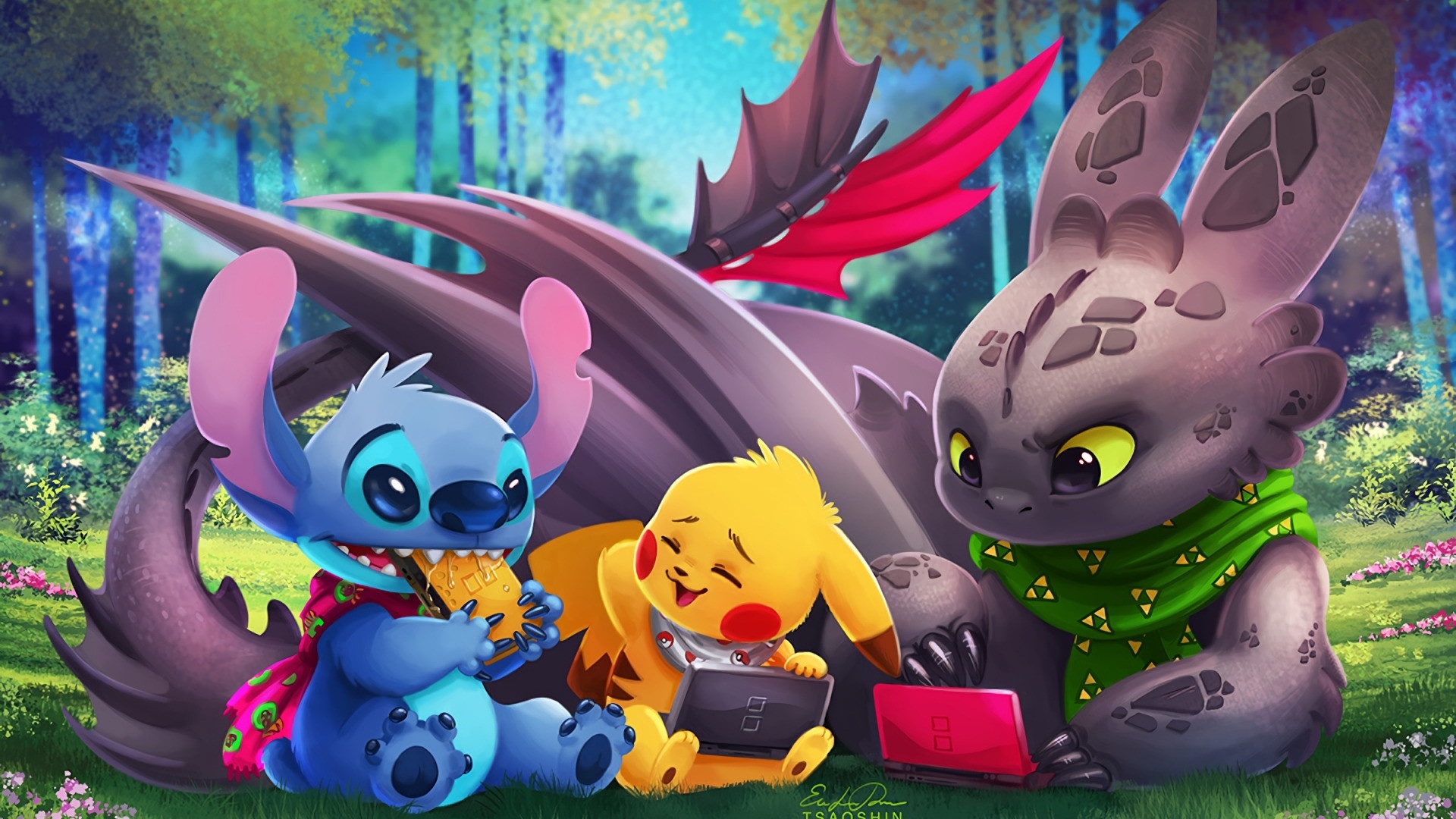 1920x1080 Cute Stitch Desktop Wallpaper, Desktop