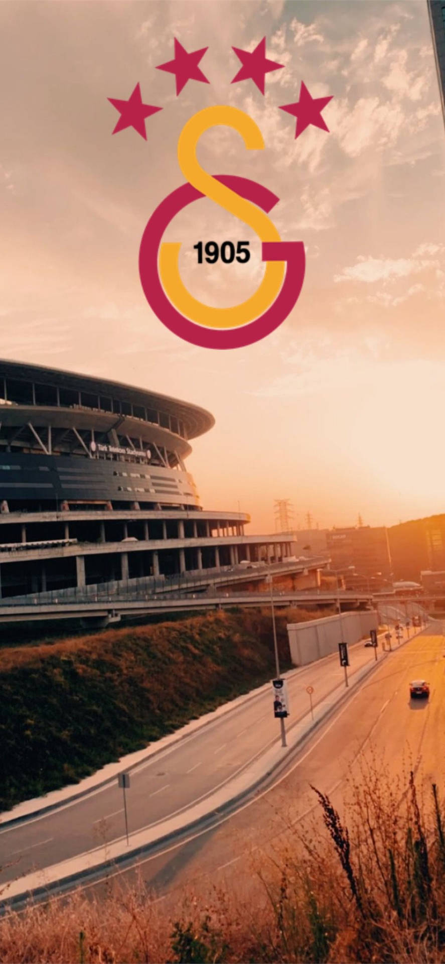 890x1920 Download Galatasaray Stadium And Road Wallpaper, Phone