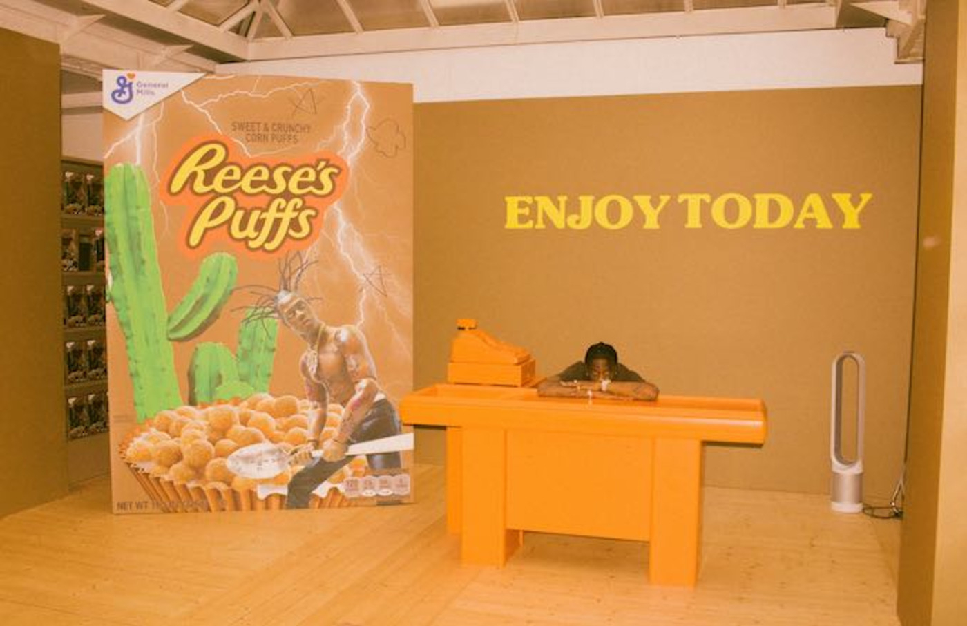 1400x910 Travis Scott Unveils Reese's Puffs Collaboration At Paris Pop Up Event, Desktop