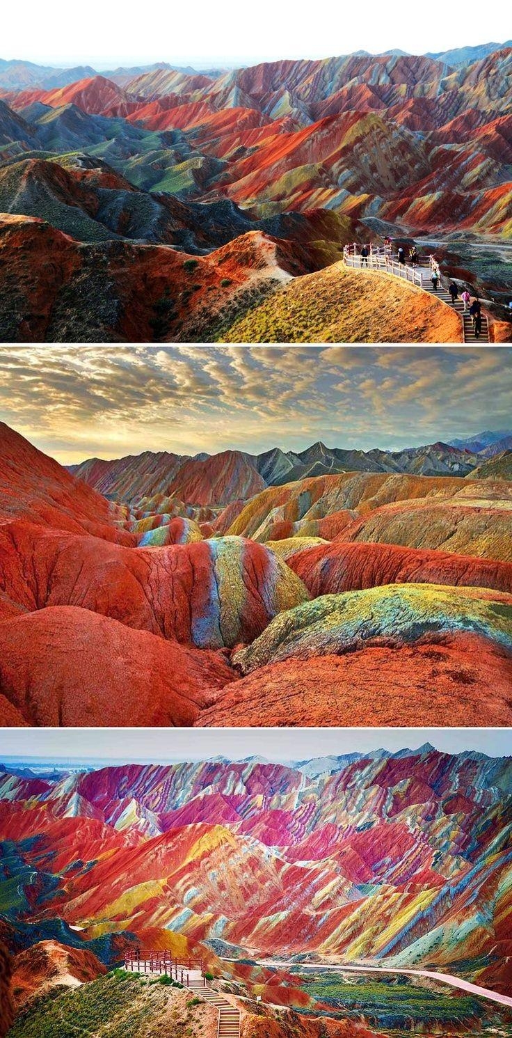 740x1500 Mountains Park Danxia Nature China Landform Colorful Geological, Phone