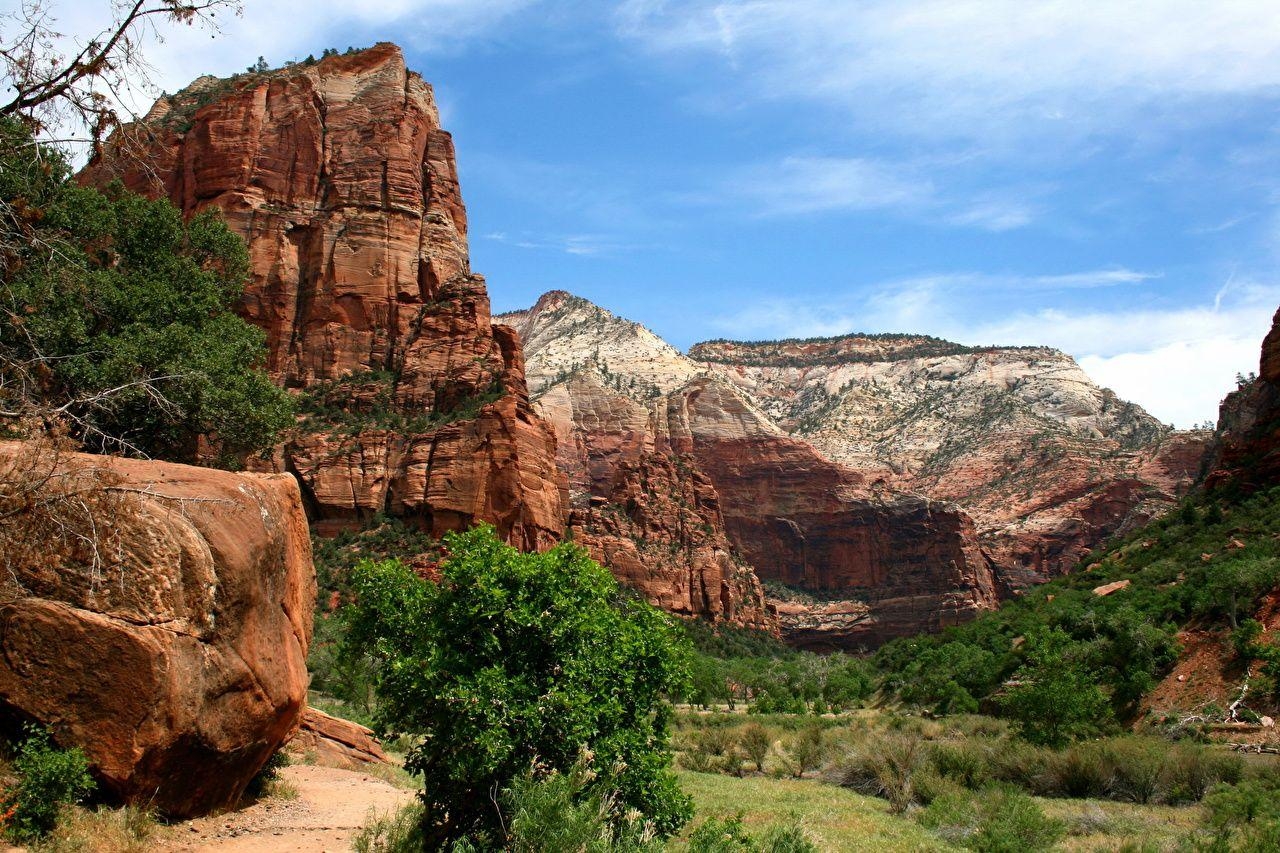 1280x860 Zion National Park USA Utah Nature Canyon Parks, Desktop