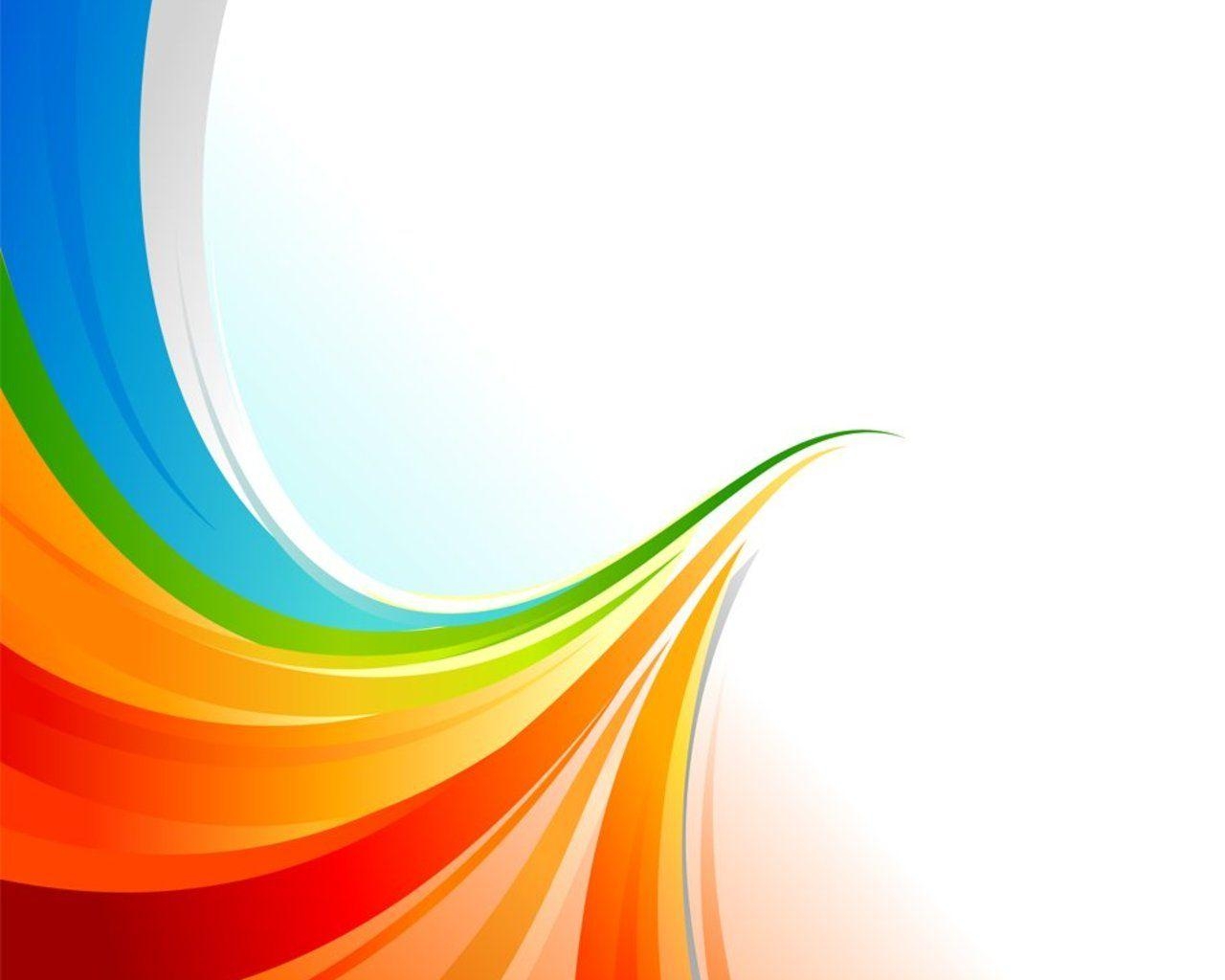 1280x1030 Abstract Rainbow White Background, Desktop