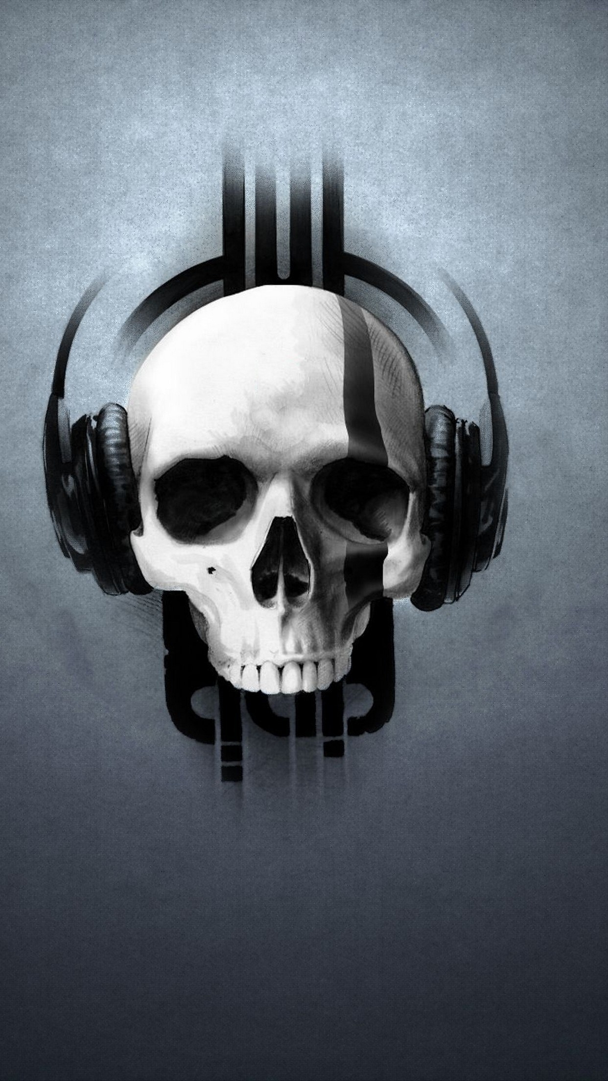 1250x2210 Music Skull Wallpaper for iPhone Pro Max, X, 6, Phone