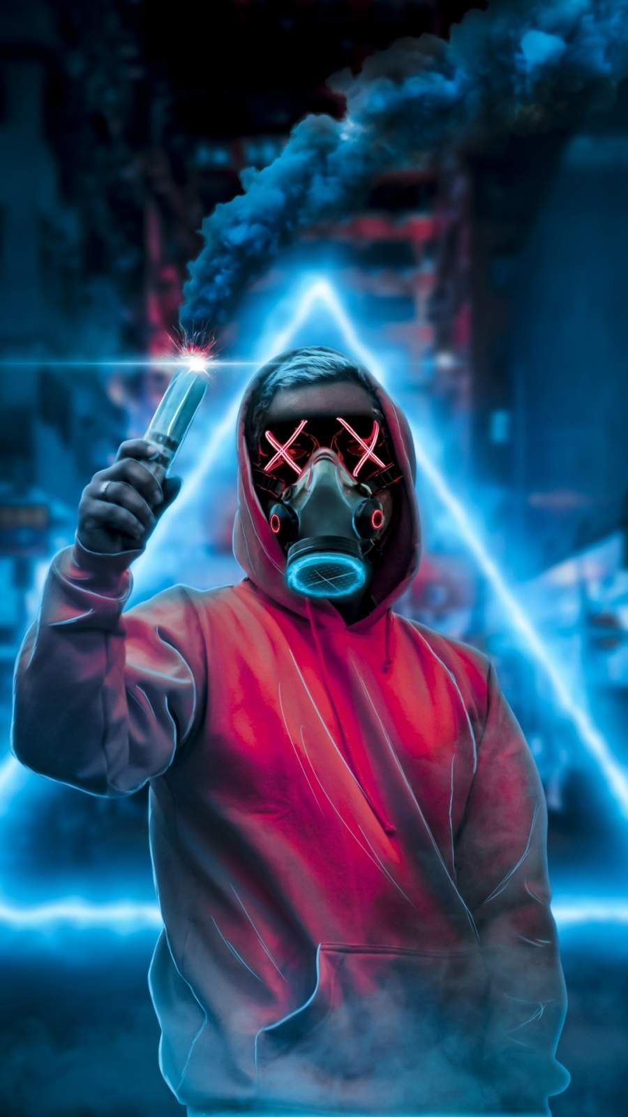 900x1600 Face Mask Smoke Bomb iPhone Wallpaper. Cool wallpaper for phones, Phone