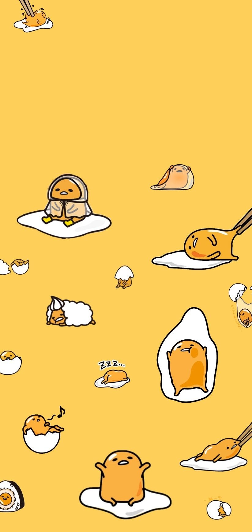 830x1740 ヾ(＾-＾)ノ gudetama wallpaper !!. Cute, Phone