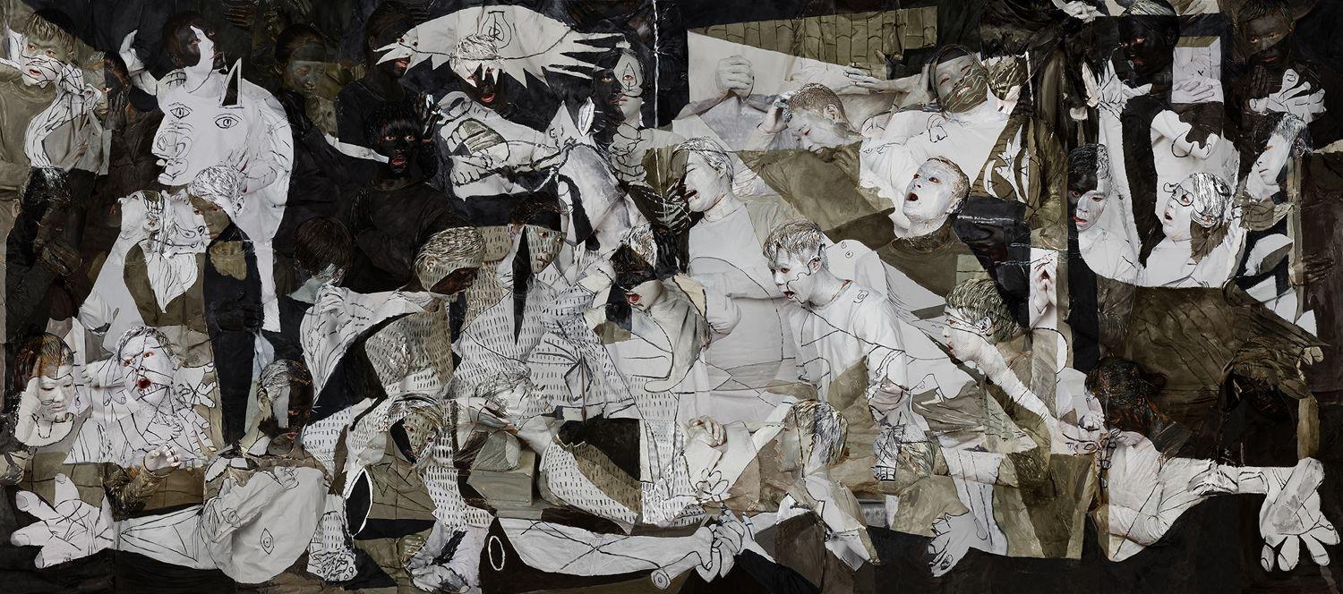 1500x670 Guernica Picasso Wallpaper, Dual Screen