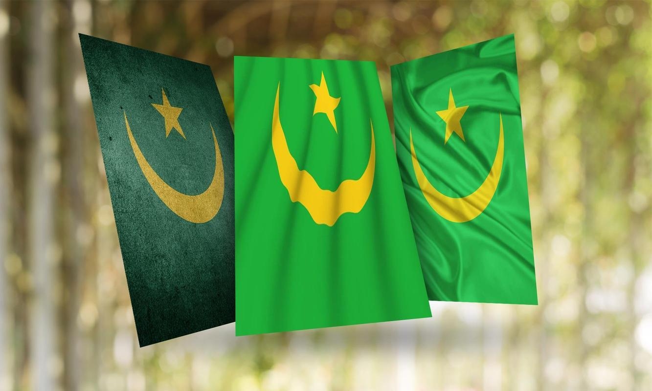 1340x800 Mauritania Flag Wallpaper for Android, Desktop