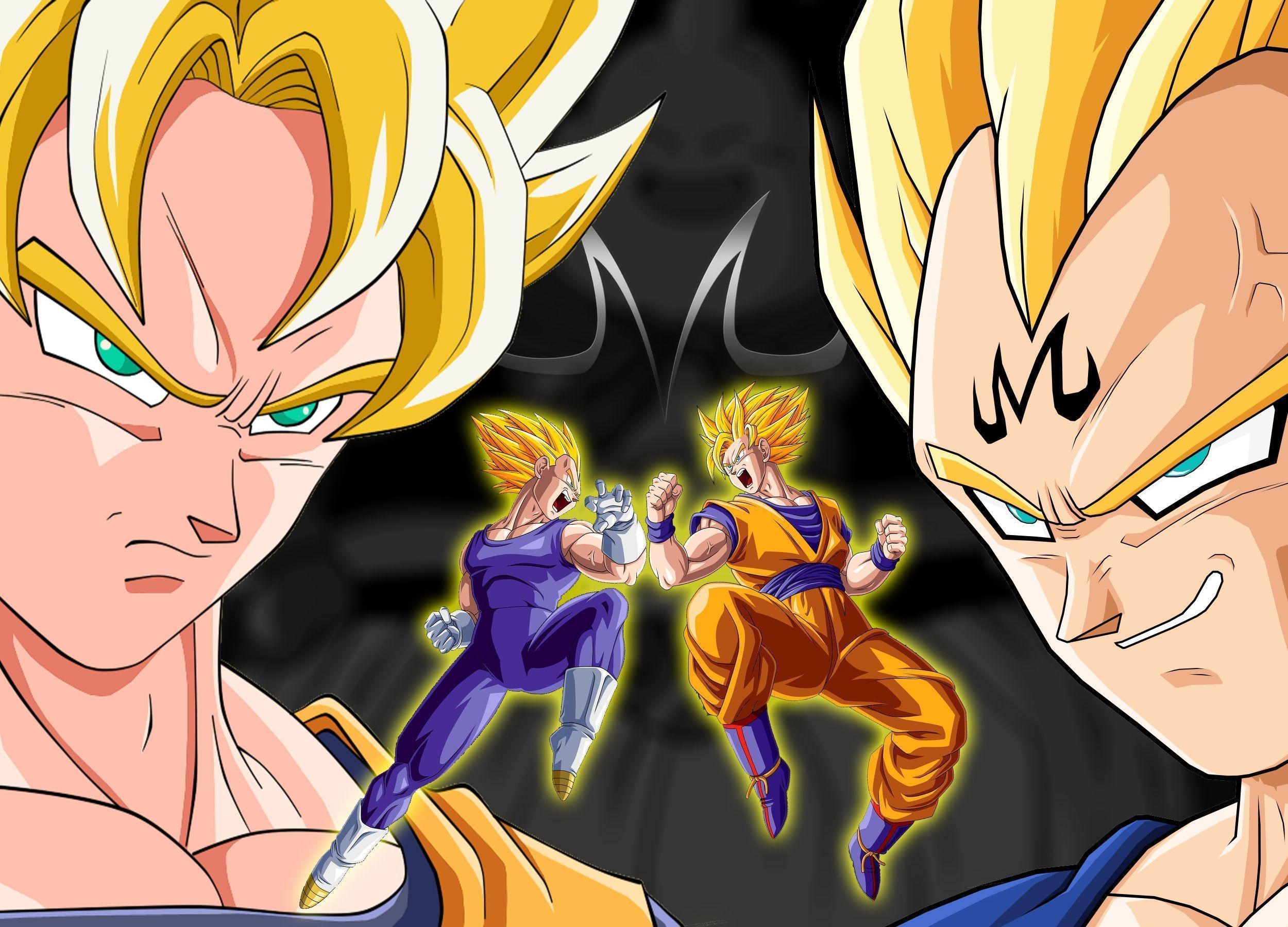 2500x1800 Majin Vegeta Vs Goku, Desktop