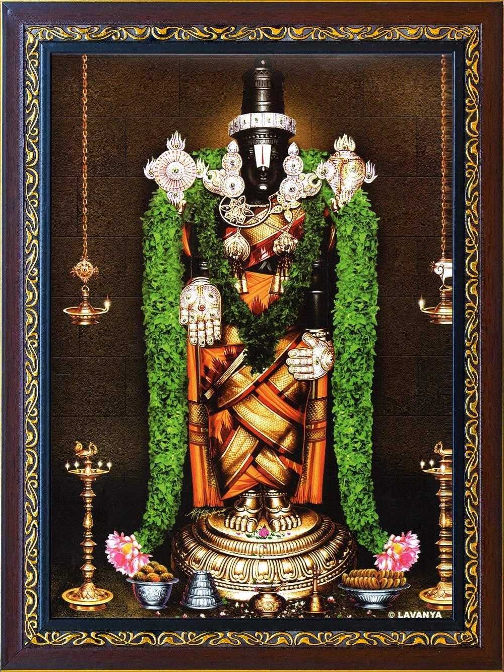 1000x1340 Buy Rudra photo frame Lord Venkateswara Swamy Wooden Photo Frame, Phone