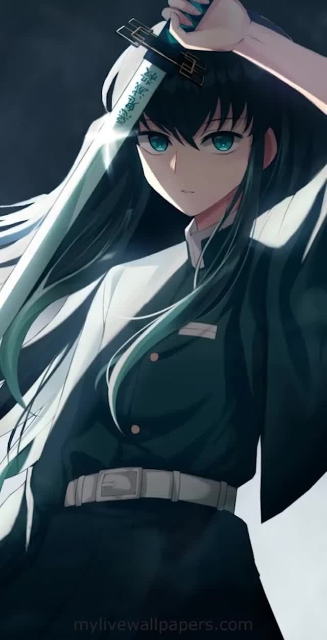 640x1260 MOBILE Muichiro Tokito Demon Slayer GIF, Phone