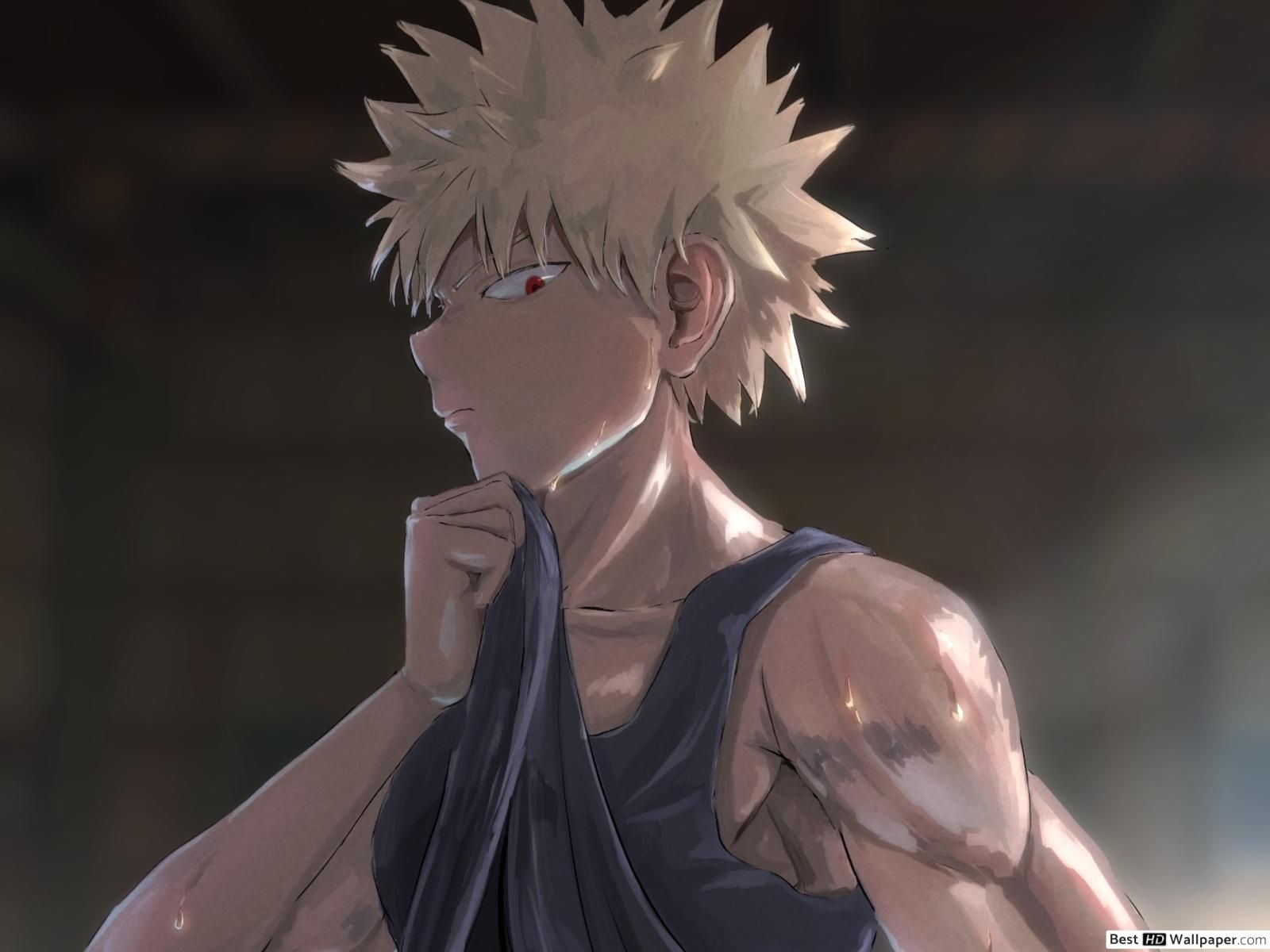 1600x1200 Katsuki Bakugo After Workout HD wallpaper download, Desktop