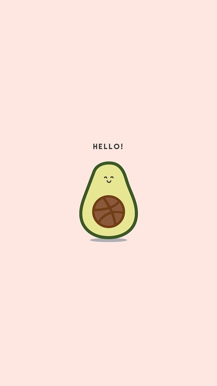 750x1340 Cute Avocado Wallpaper, Phone