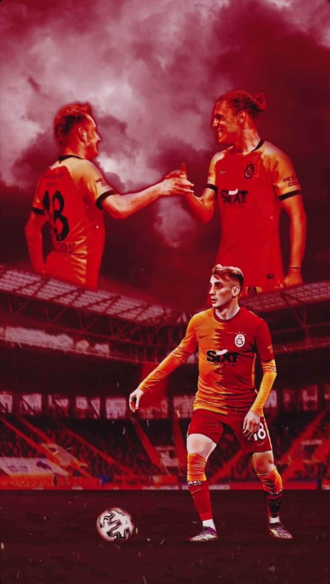 1080x1910 Kerem Aktürkoğlu wallpaper Galatasaray wallpaper. Takım fotoğrafları, Futbolcu kızlar, Kaleci, Phone